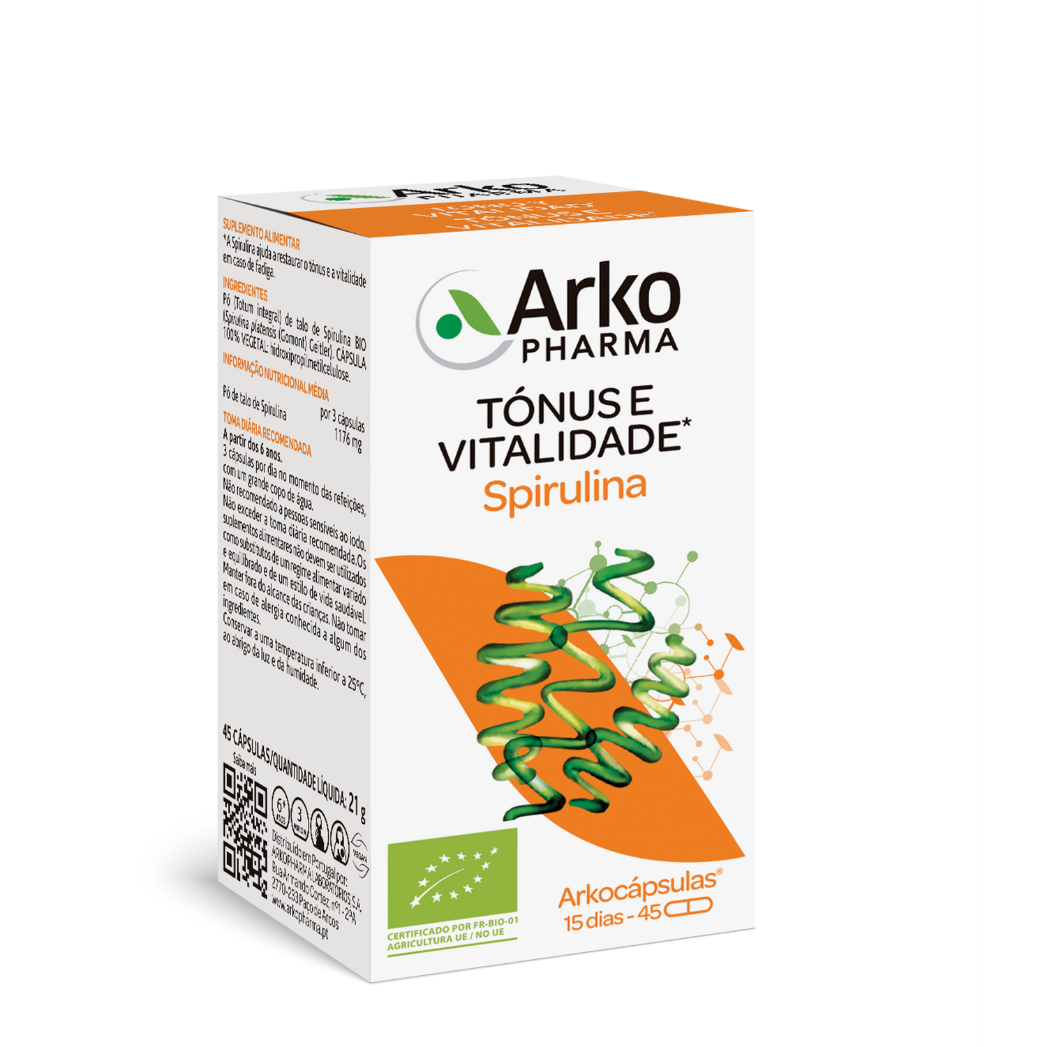 Arkocapsulas Spirulina Caps X45 cáps(s)