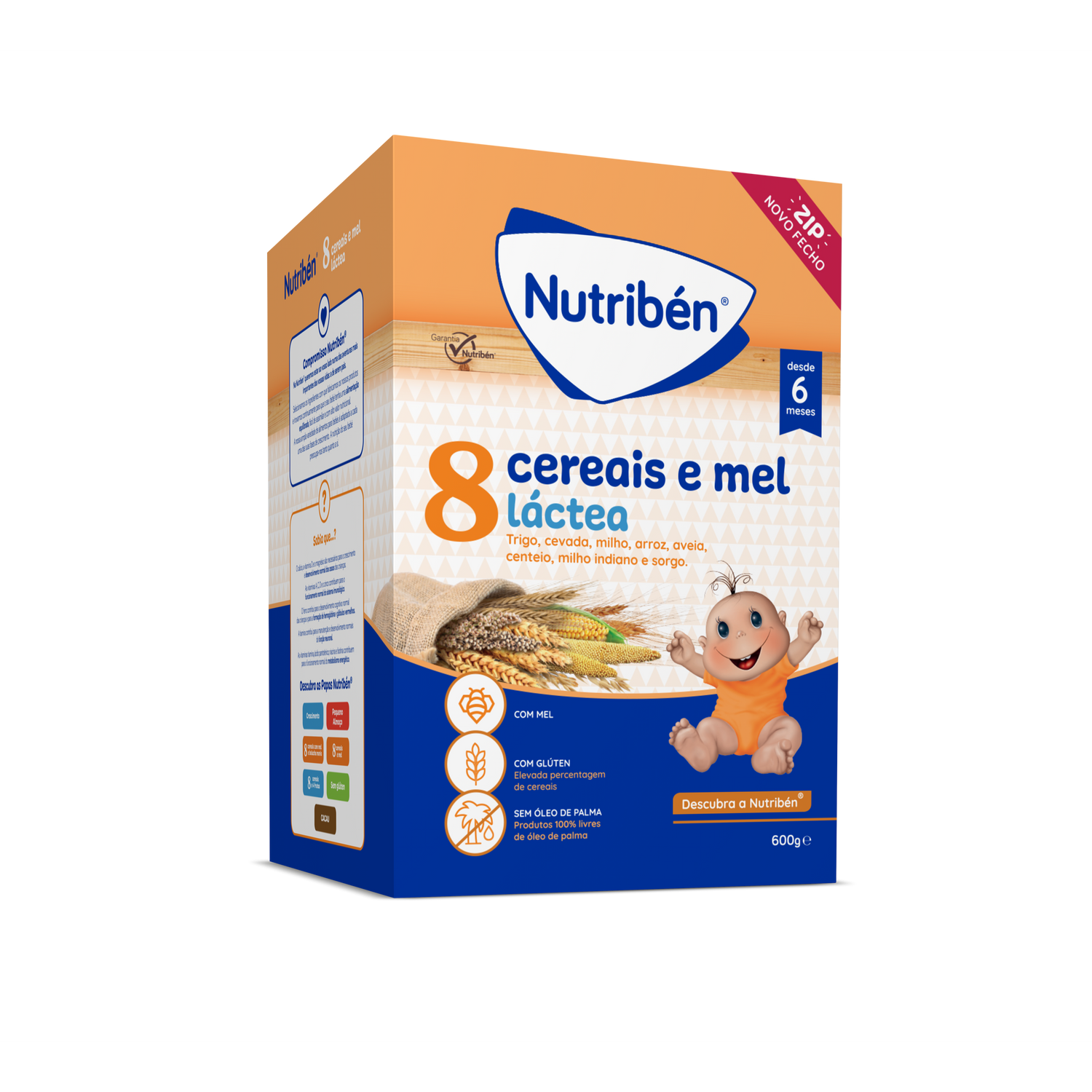 Nutriben Farinhas 8 Cereais Mel La 2 X 300g