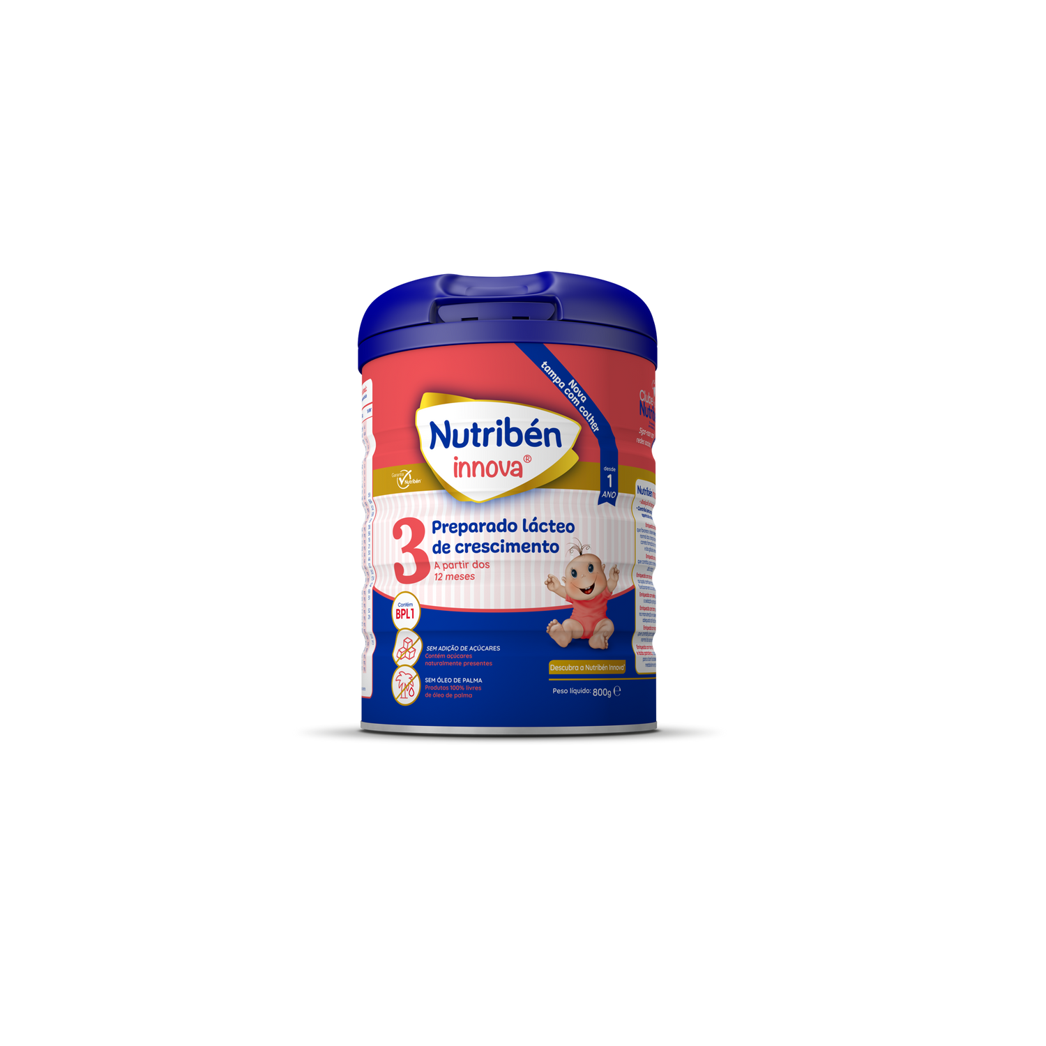 Nutriben Innova 3 Leite Crescimento 800g pó sol oral medida