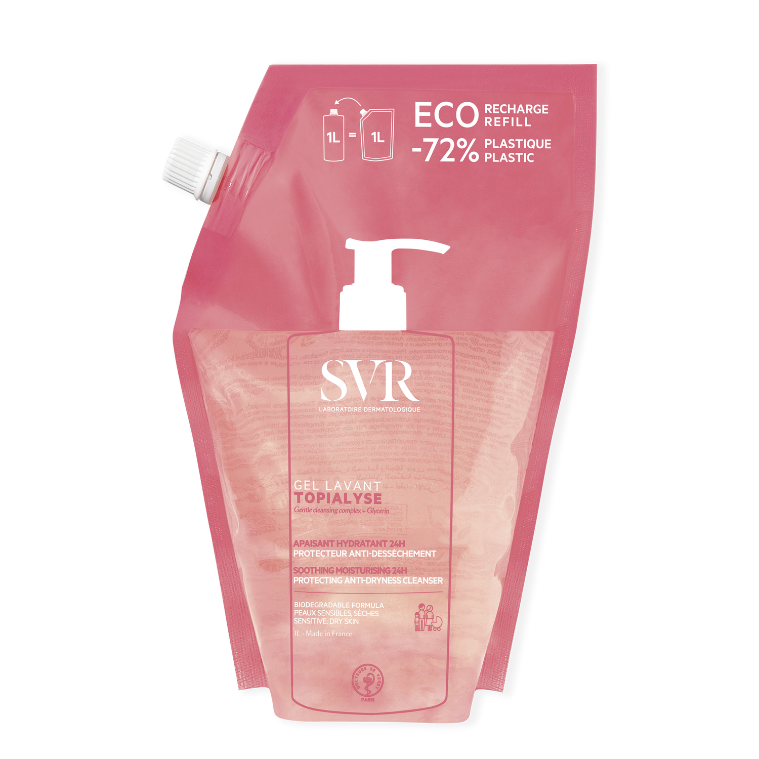 Svr Topialyse Gel Lavant Eco Refill 1L