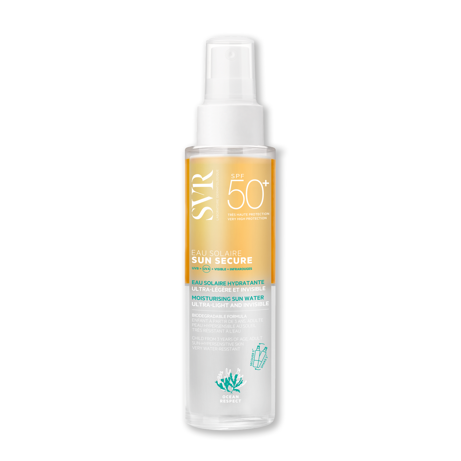 SVR Sun Secure Eau Solaire SPF50+ 100Ml