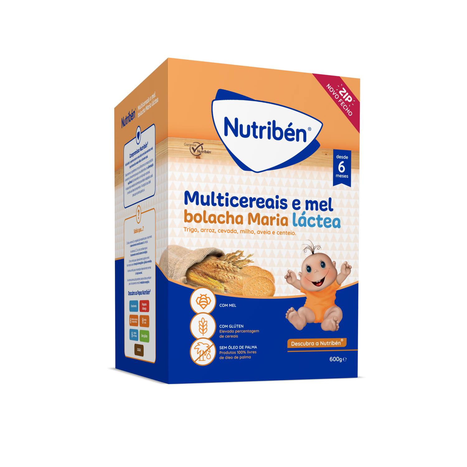 Nutriben Farinhas Multicer Mel Bol Mar 600g