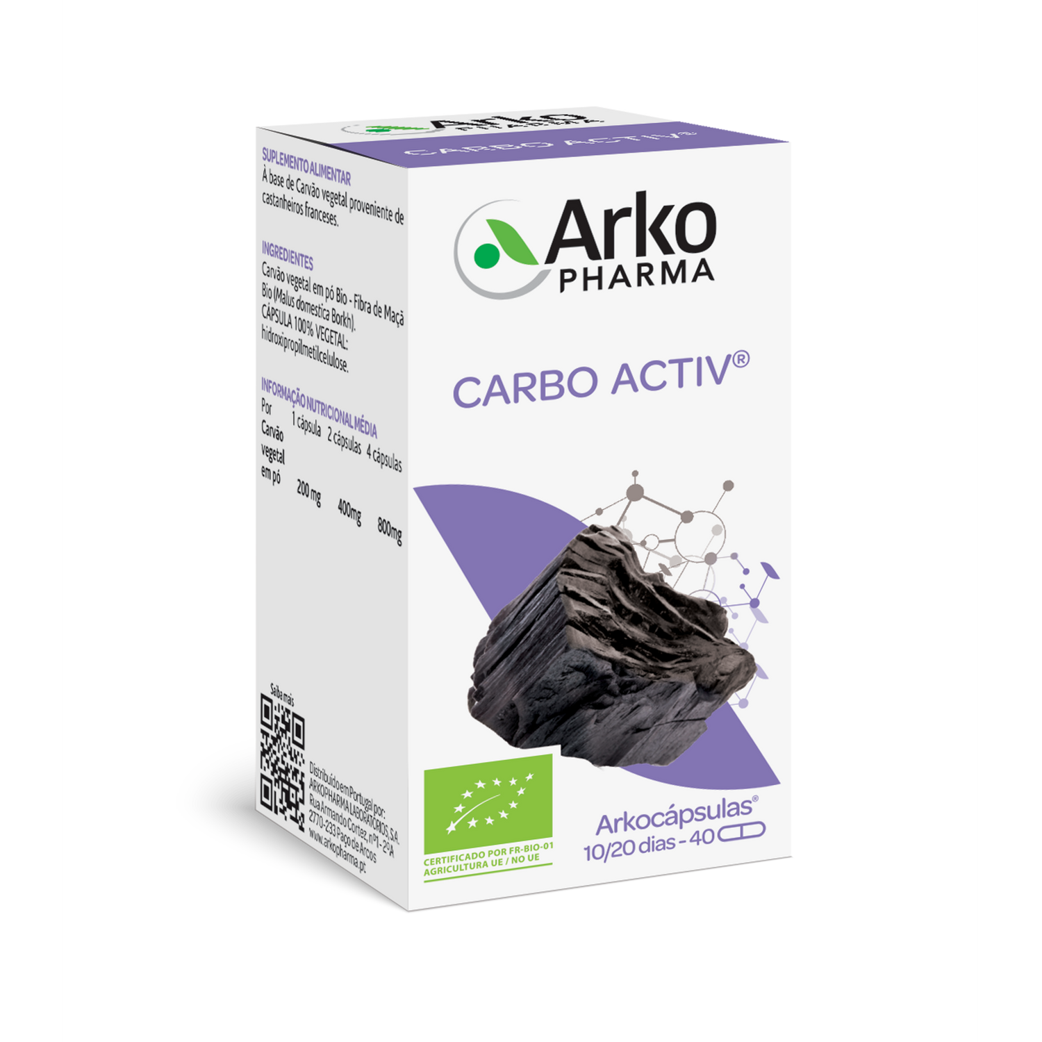 Arkocapsulas Carbo Activ Bio Caps X40