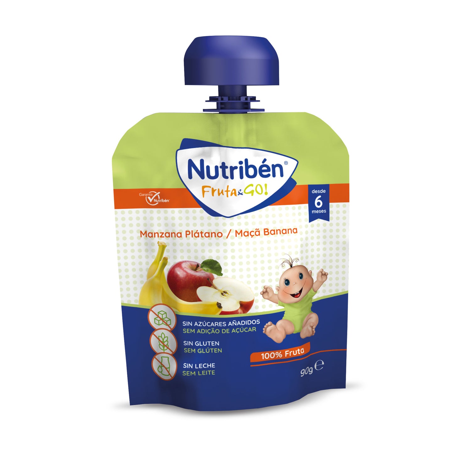 Nutriben Fruta Go Pure Maca/Banana 90g