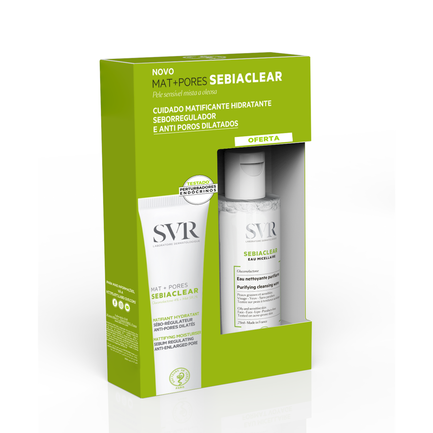 Svr Sebiaclear Mat+Por Cr40Ml+Of Ag Mic