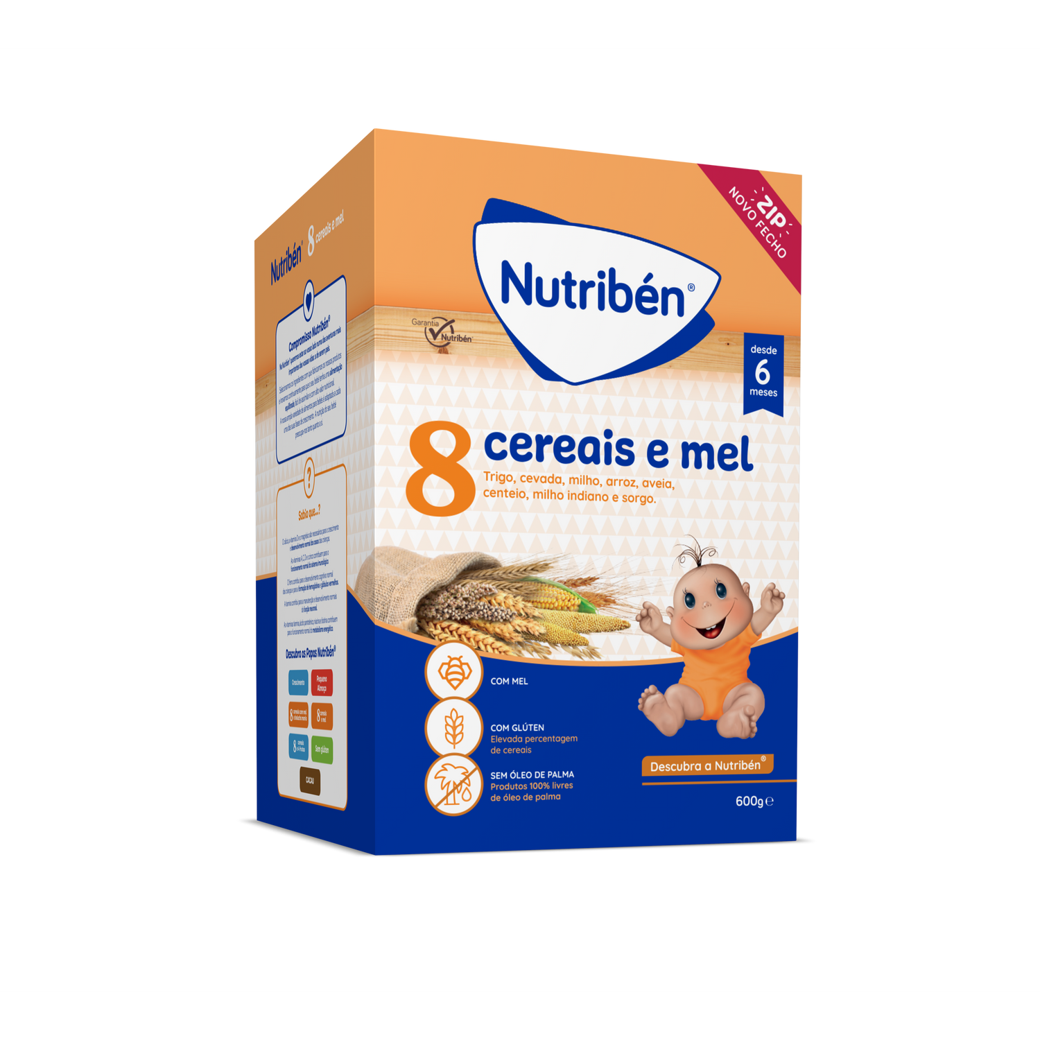 Nutriben Farinhas 8 Cereais Mel 2x300g