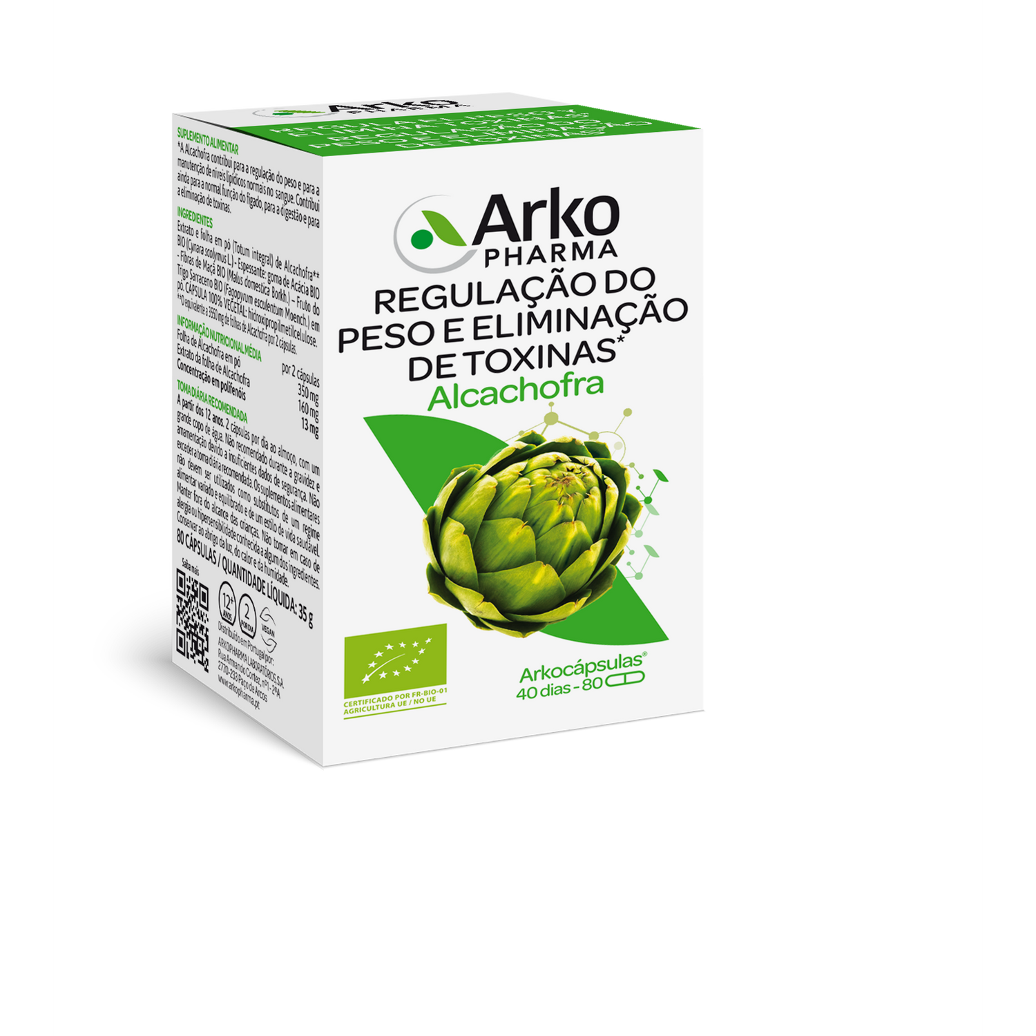 Arkopharma Alcachofra Bio Caps X80