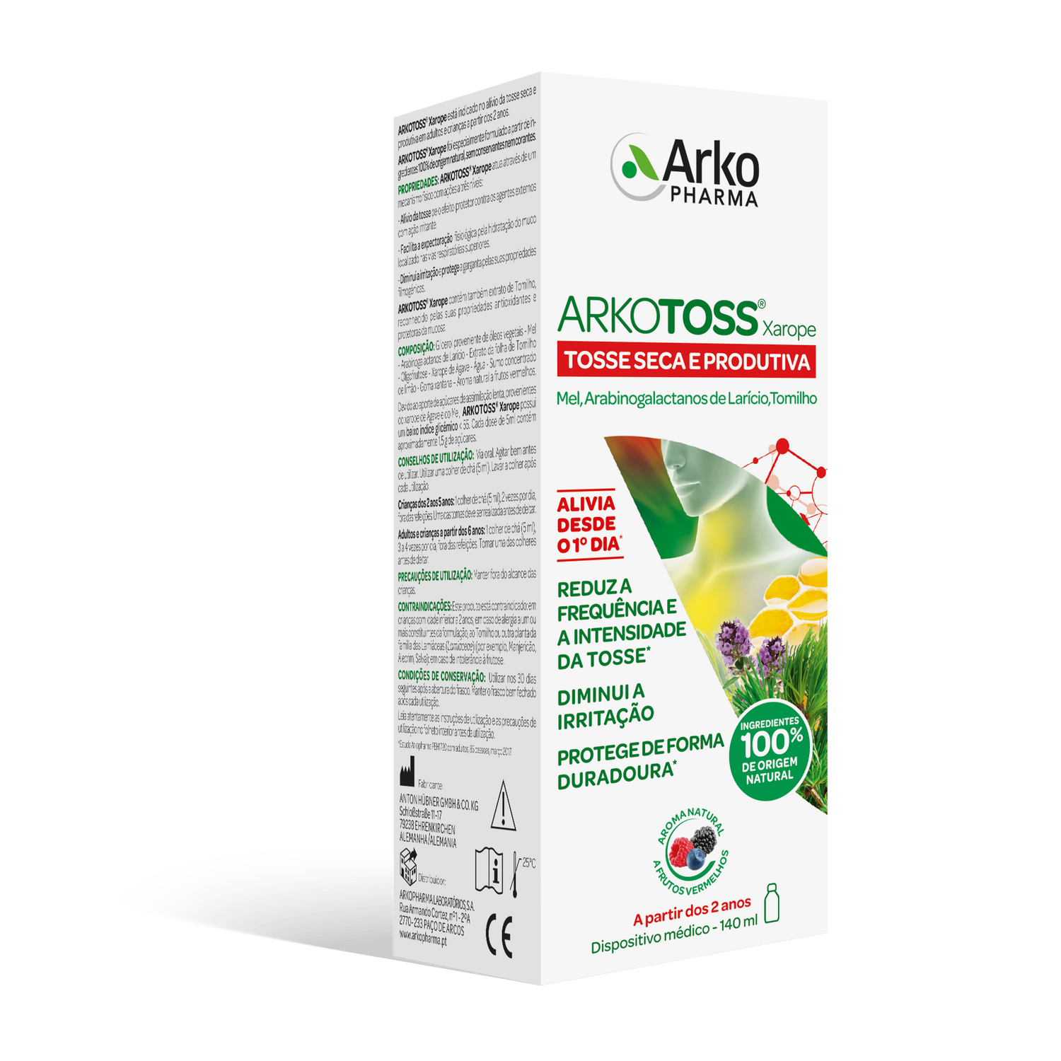 Arkotos Tosse Xarop Frutos Verm 140Ml