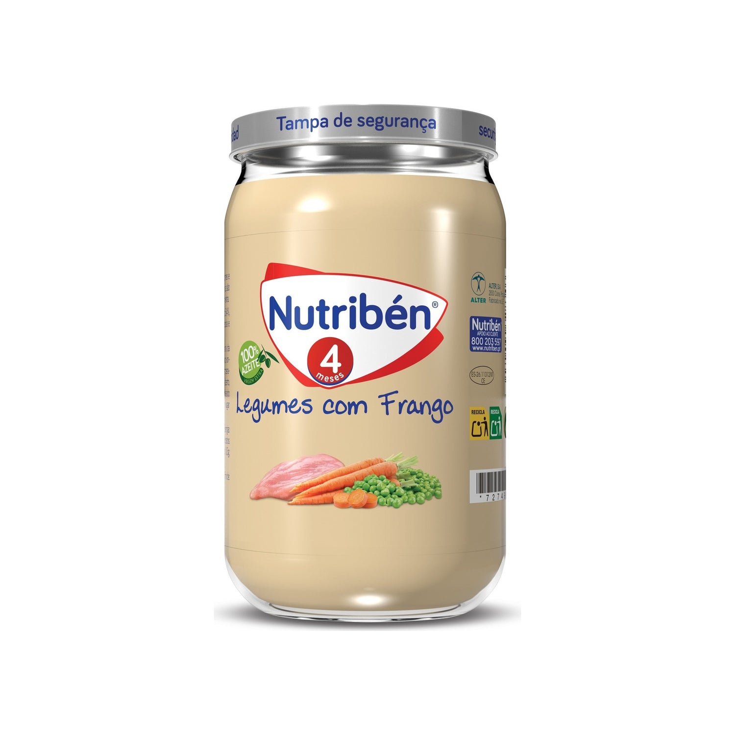 Nutriben Boião 4 Legumes Frango 235 g