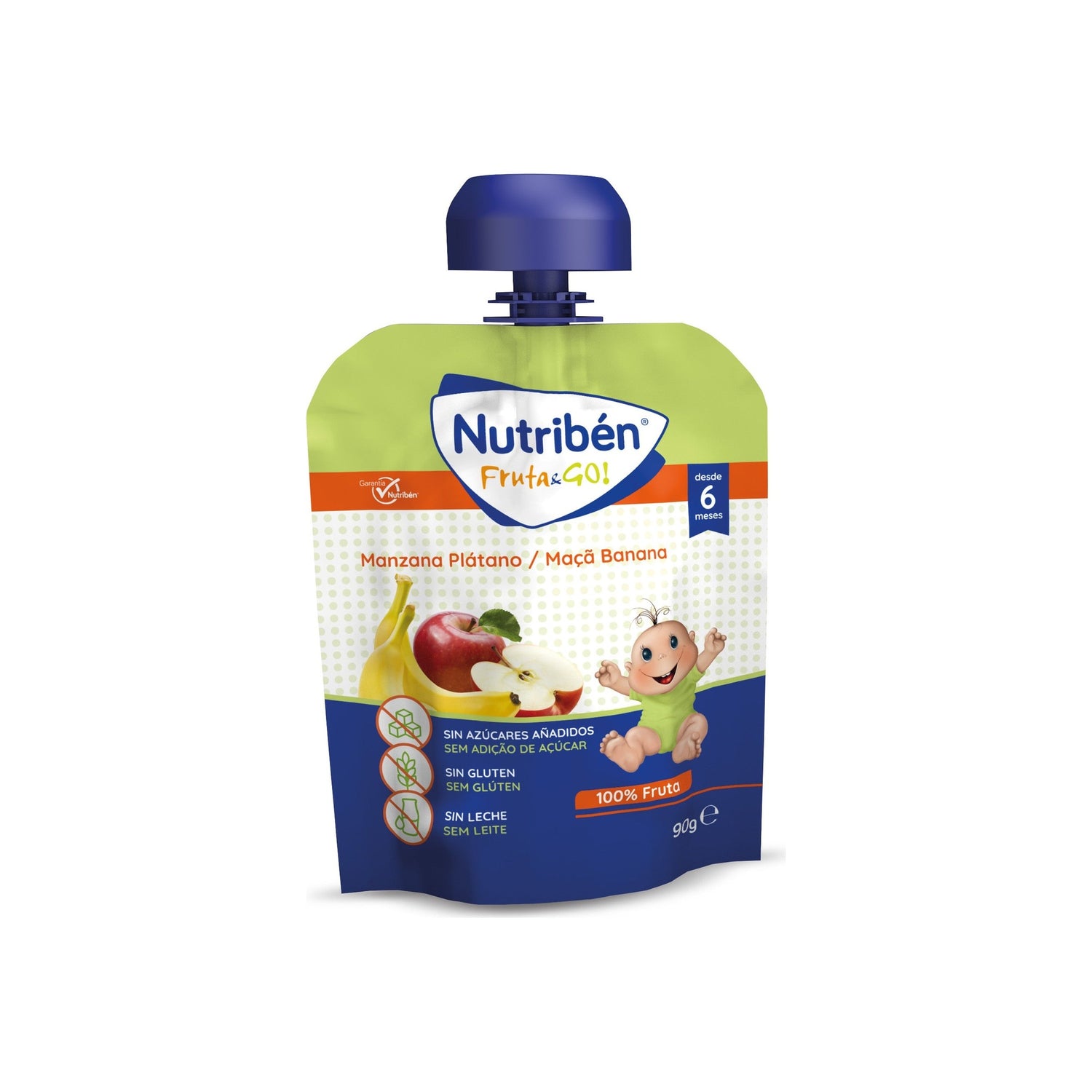 Nutriben Fruta Go Pure Maca/Banana 90 g