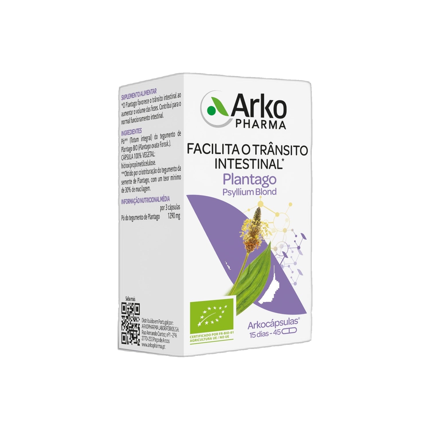 Arkocapsulas Plantago Bio Caps X45