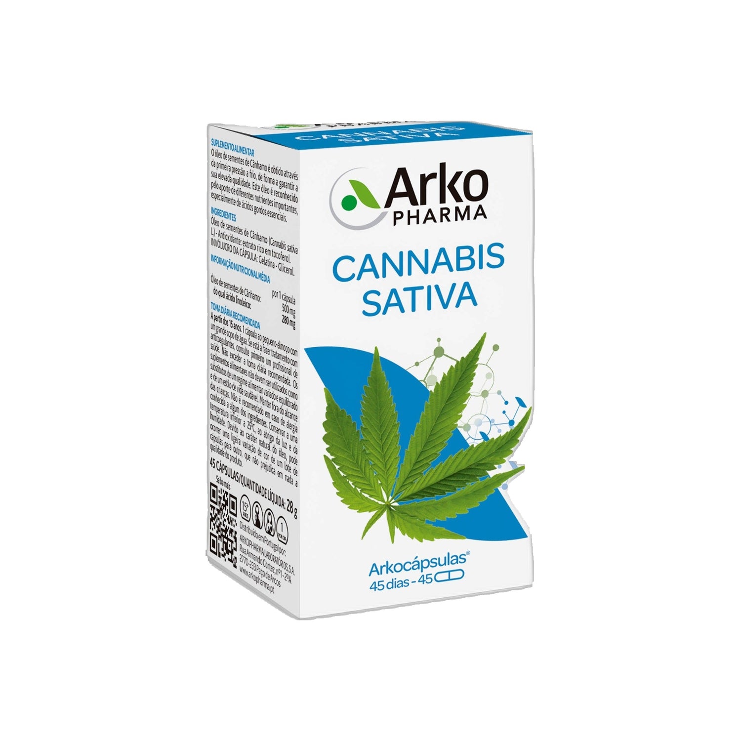 Arkocapsulas Cannabis Sativa X45