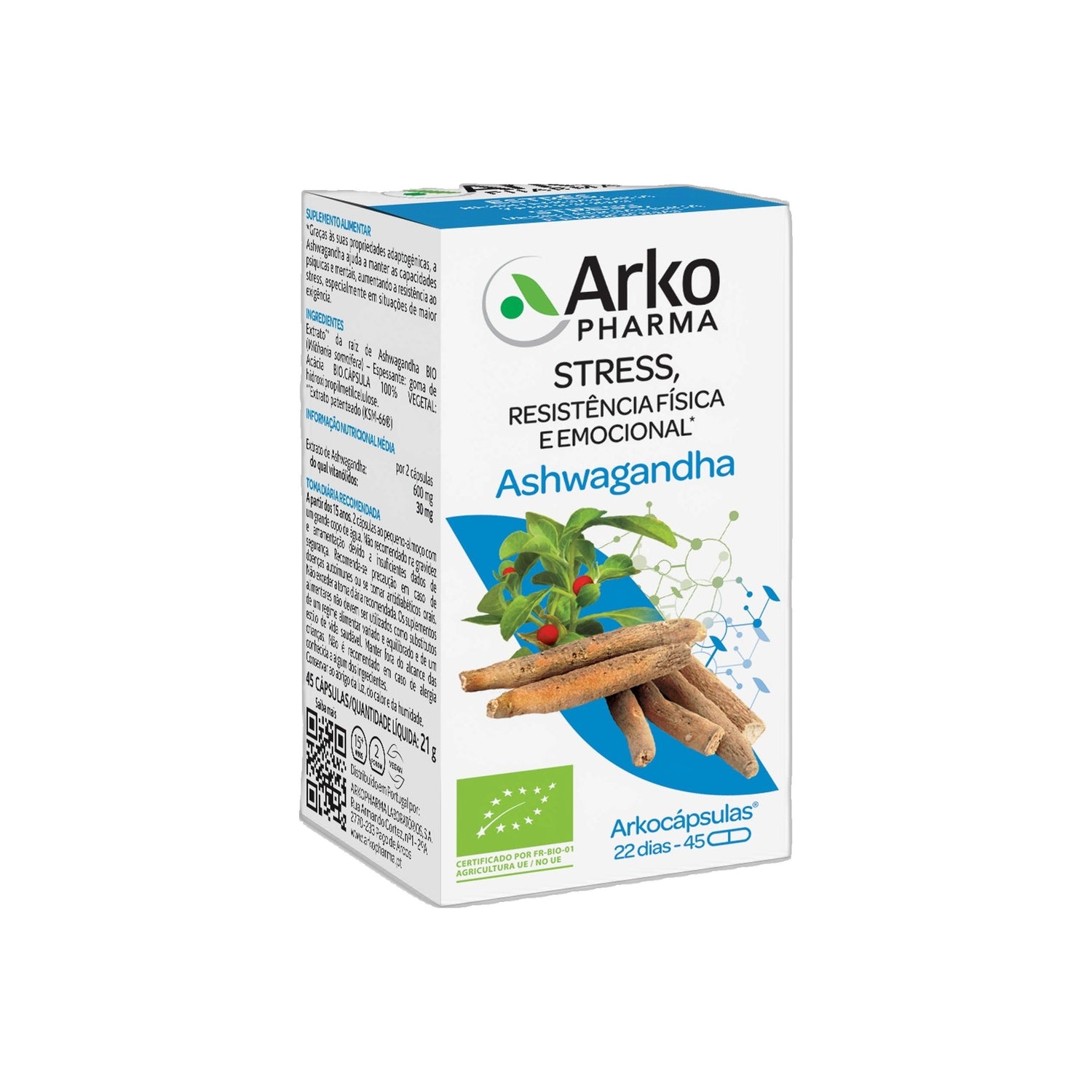 Arkocápsulas Ashwagandha Bio Caps X45