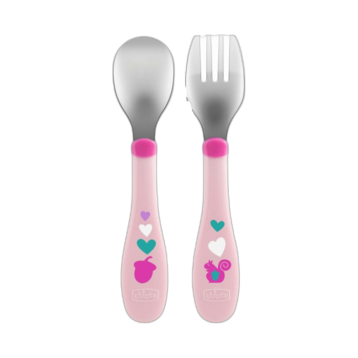 Chicco Talher Inox Girl/Neutro 18m+