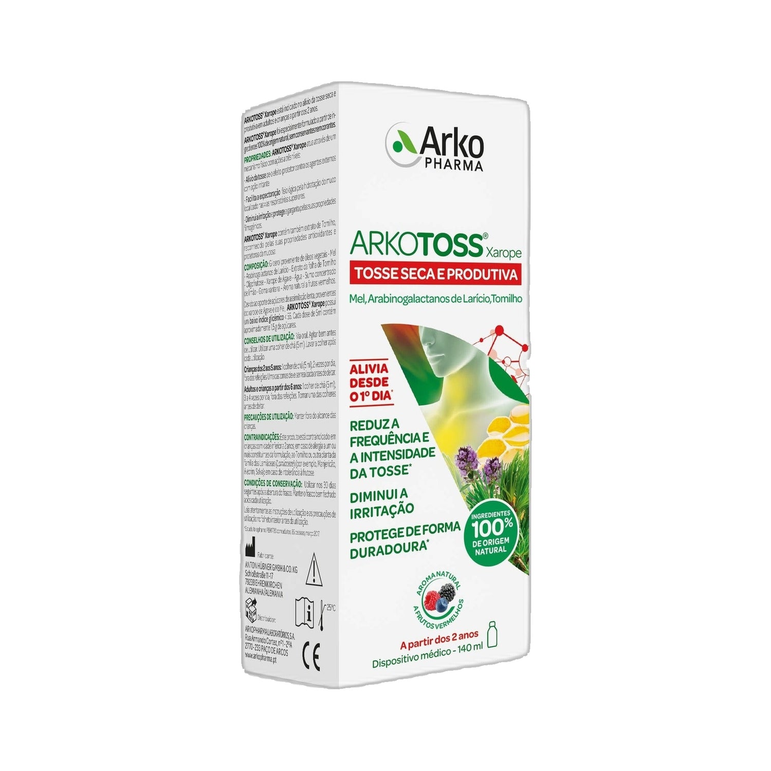 Arkotos Tosse Xarope Frutos Vermelhos 140 ml