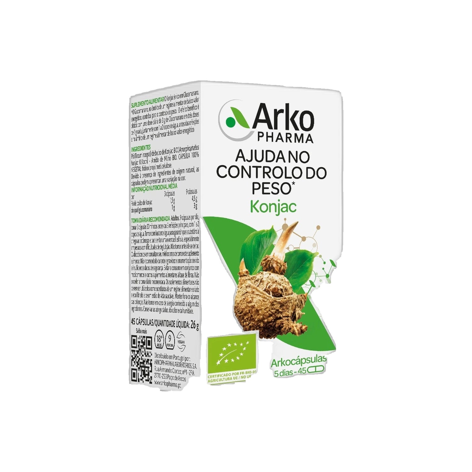 Arkocapsulas Konjac Glucomano 45 Cápsulas