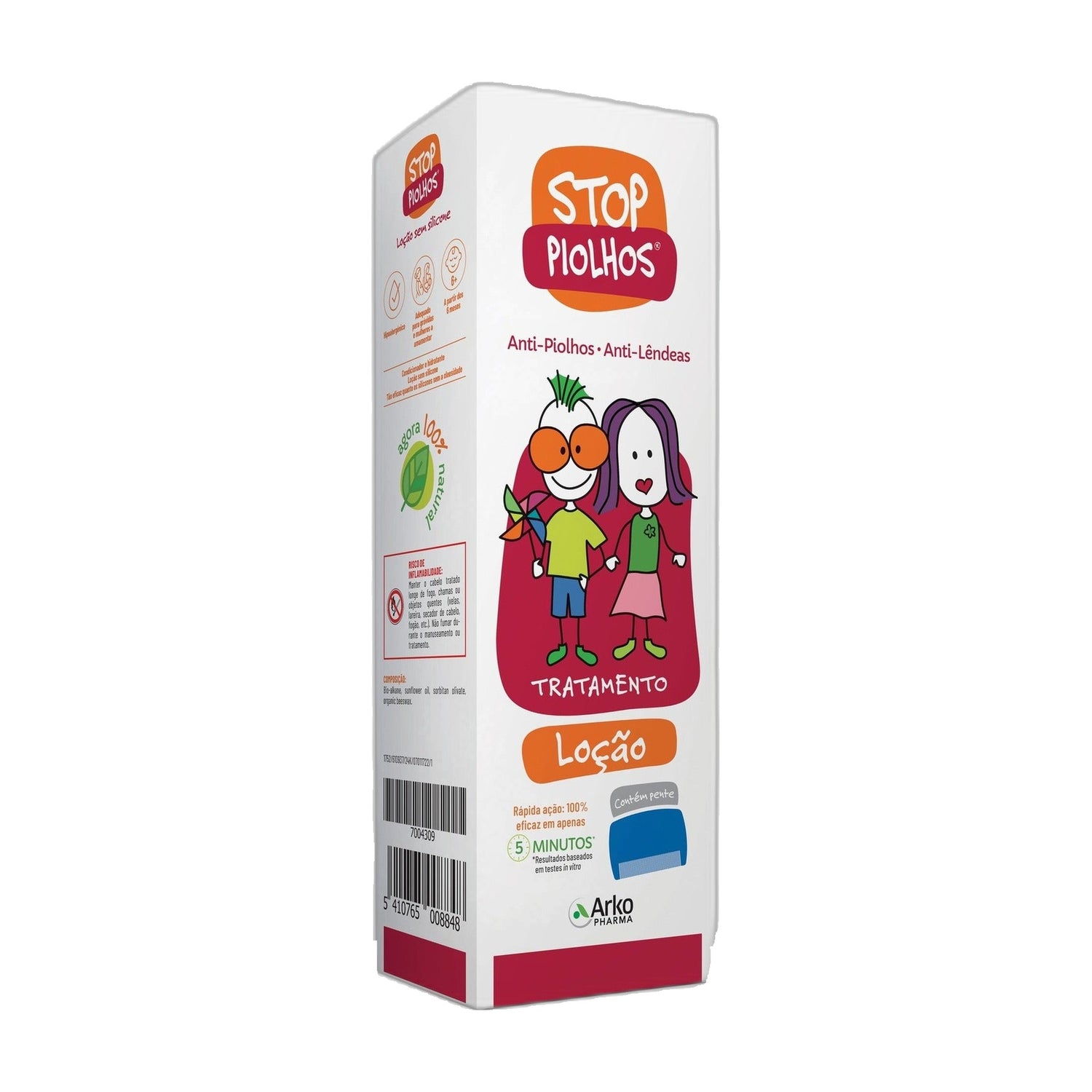 Stop Piolhos Loção Cabelo Longo 100 ml + Pente