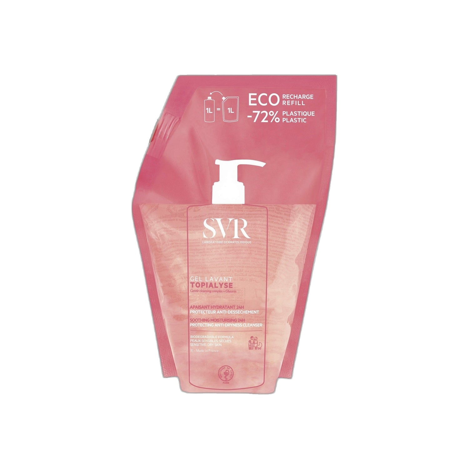 SVR Topialyse Gel Lavant Eco Refill 1L