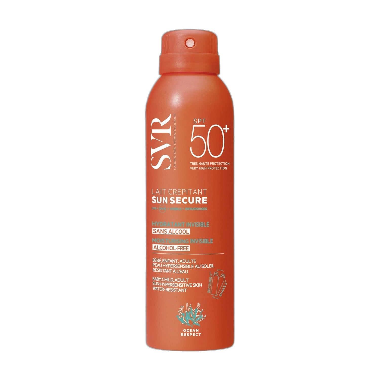 SVR Sun Secure Loção Crepitante SPF50+ 200 ml