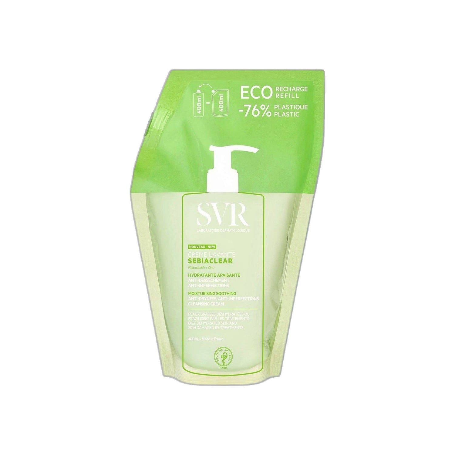 SVR Sebiaclear Creme Lavante Refill 400 ml