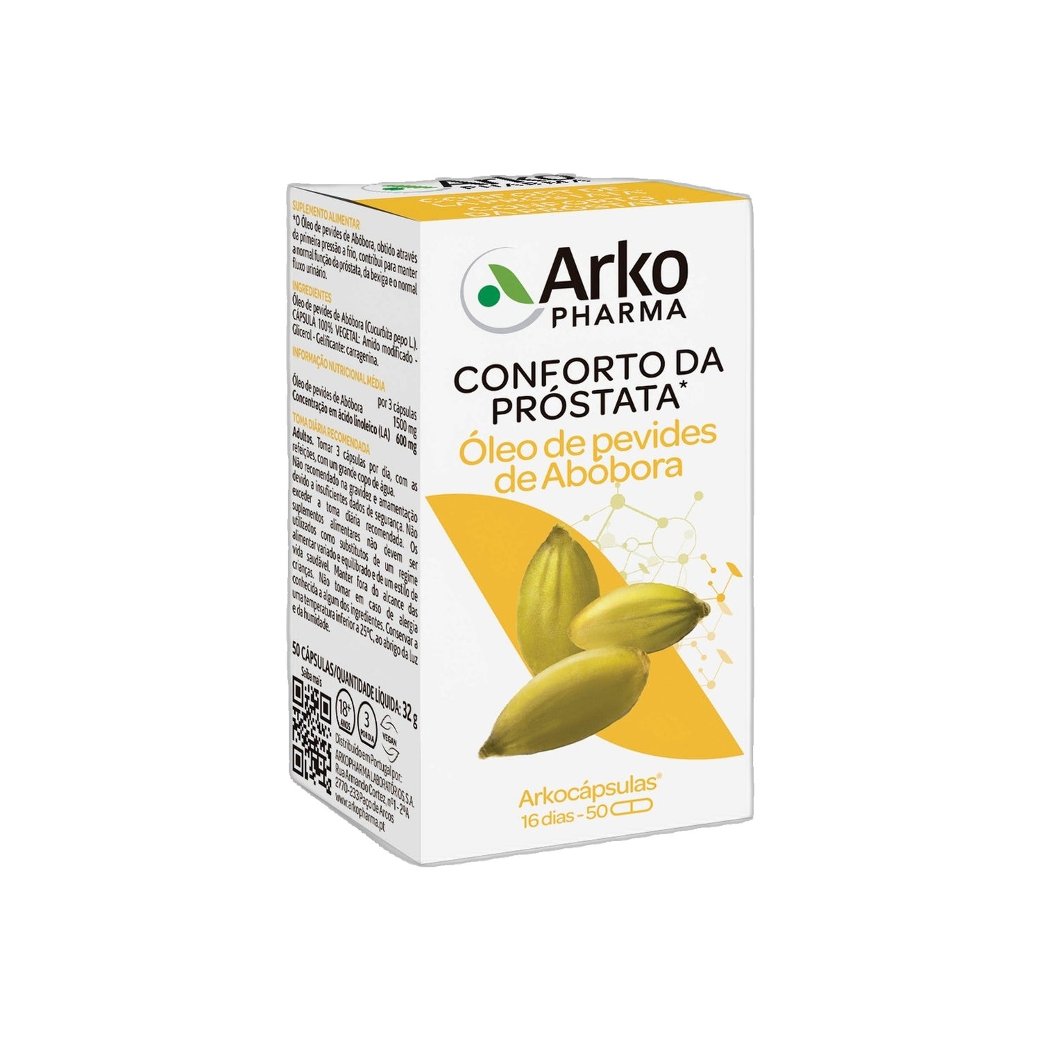 Arkocápsulas Óleo Pev Abóbora 50 Cápsulas