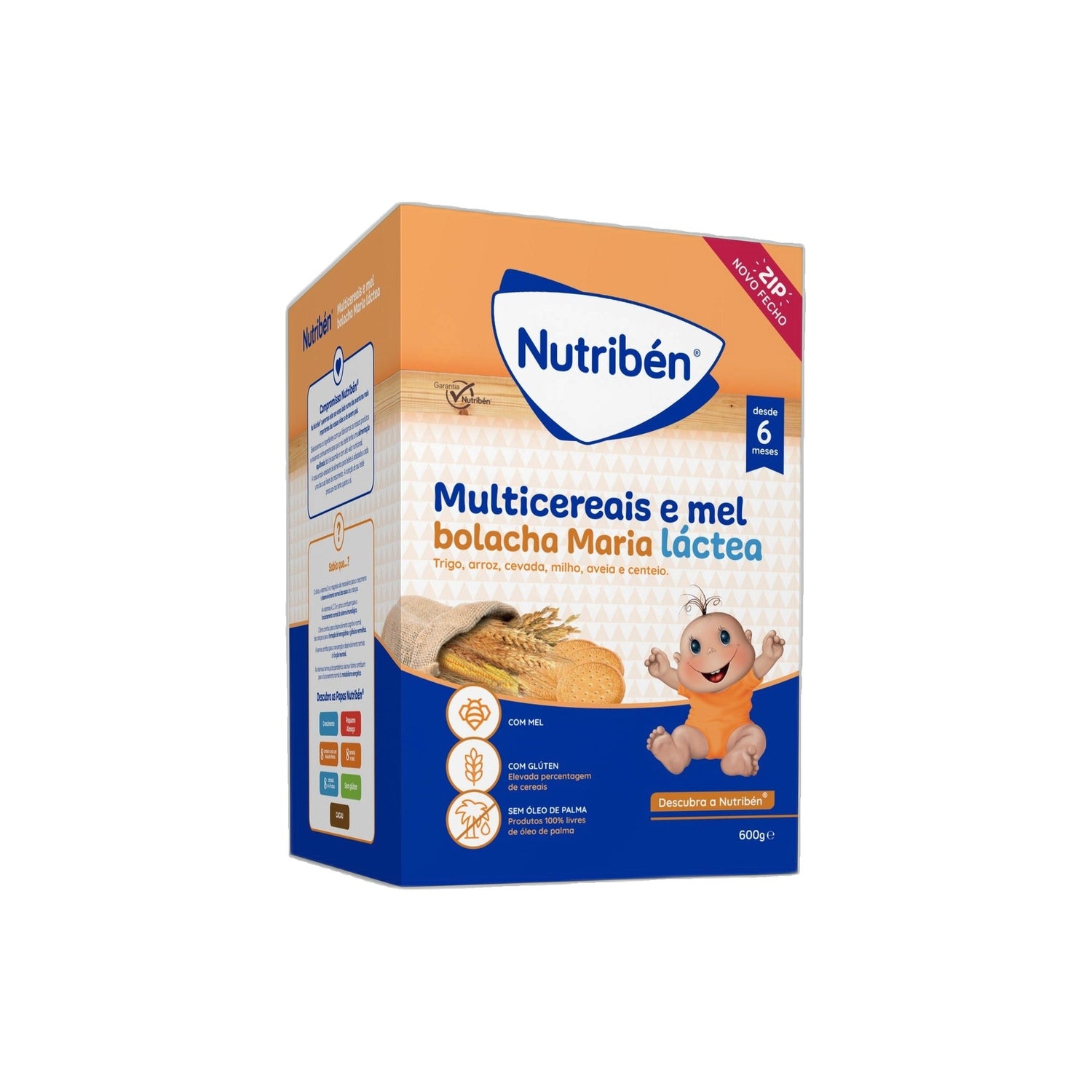 Nutribén Farinhas Multicer Mel Bolacha Maria 600 g