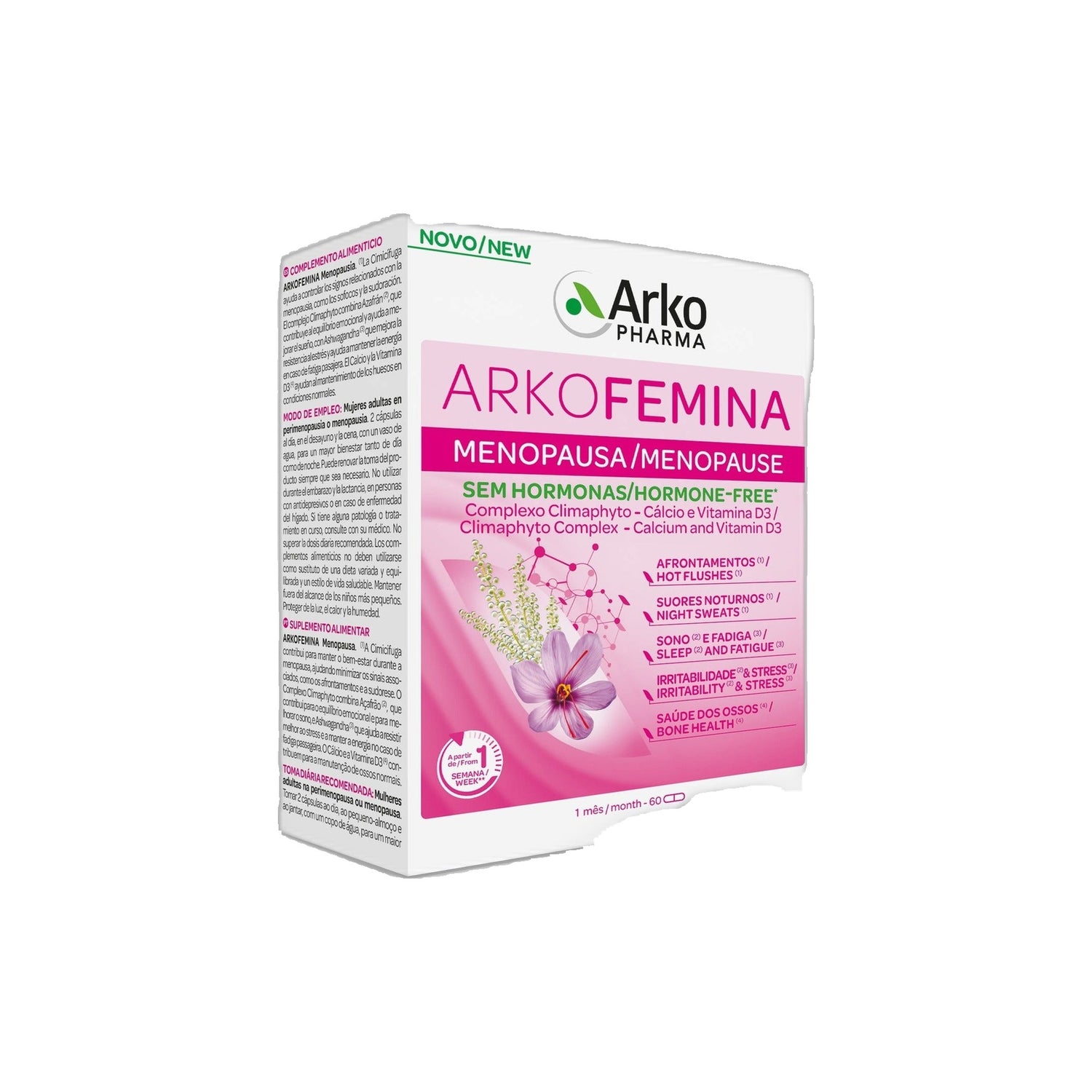 Arkofemina Menopausa Cápsulas 60 Unidades