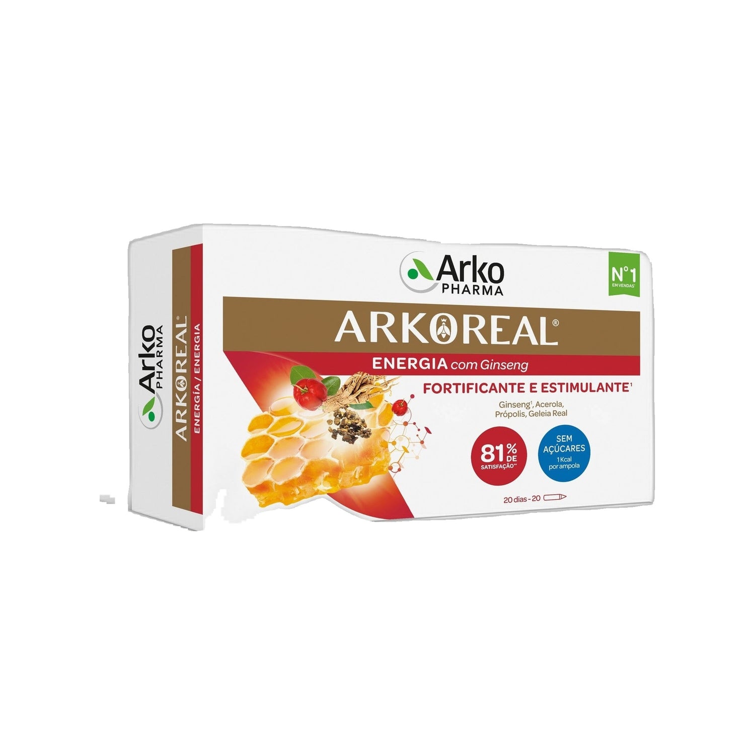 Arkoreal Geleia Real + Ginseng 20 Ampolas