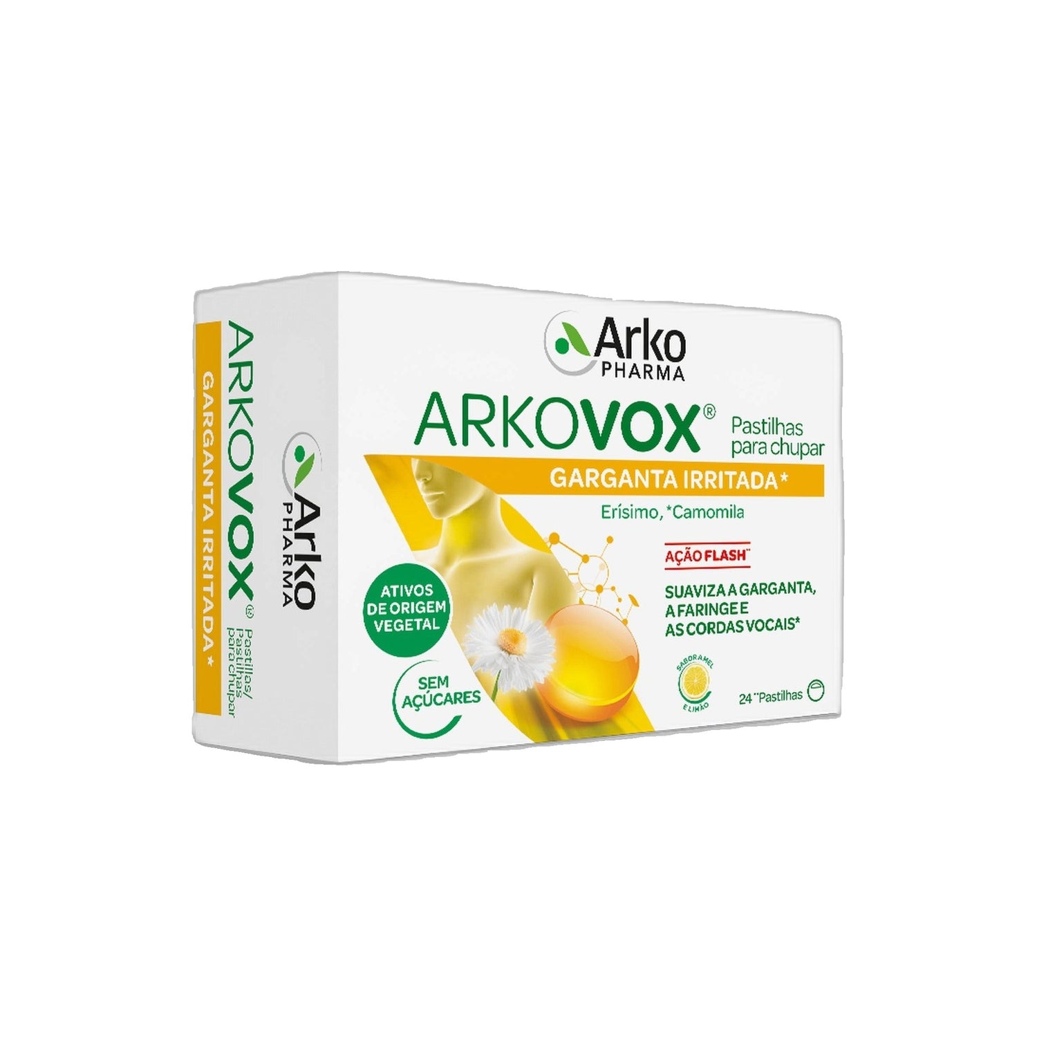 Arkovox Mel Limão Pastilhas 24 Unidades