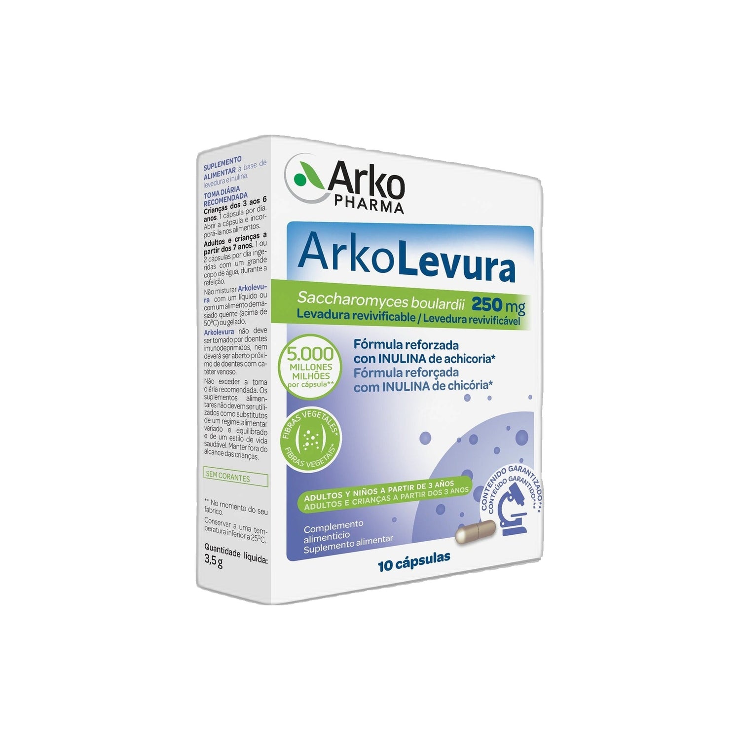 Arkolevura 250 mg 10 Cápsulas