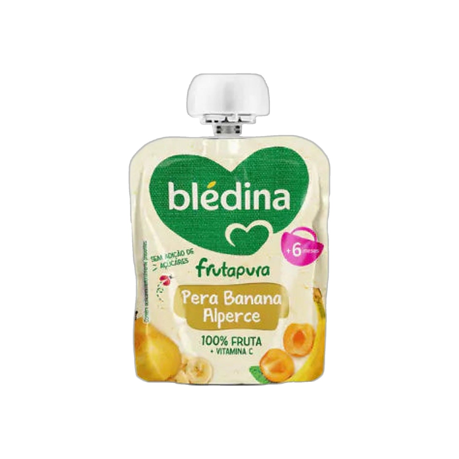 Blédina Frutapura Saqueta Pera Banana Alperce 85 g +6M