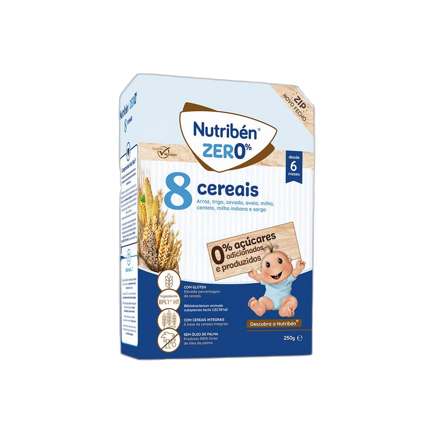 Nutribén Zer0% Farinha 8 Cereais 250 g