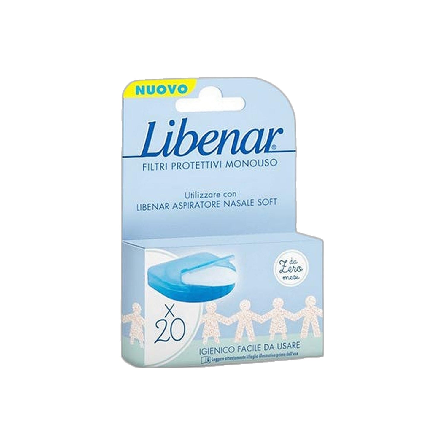 Libenar Baby Recarga Aspirador Nasal Filtros Descartáveis 20 Unidades