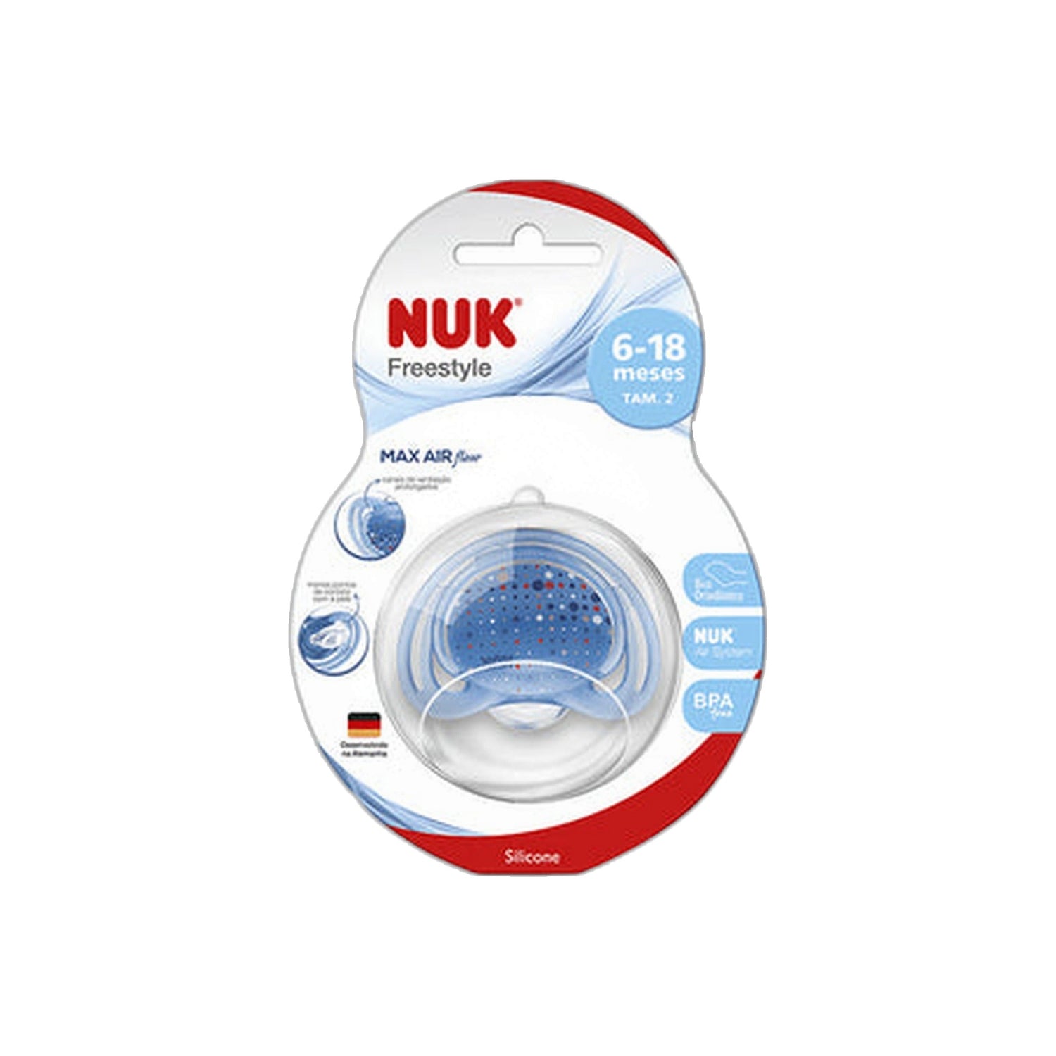 Nuk Chupeta Freestyle Silicone 6-18 Meses