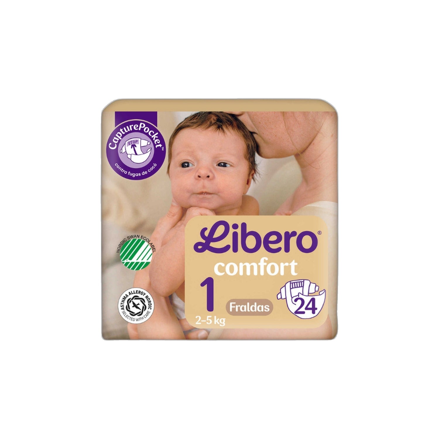 Libero Comfort 1 Fralda 2-5 kg 24 Unidades