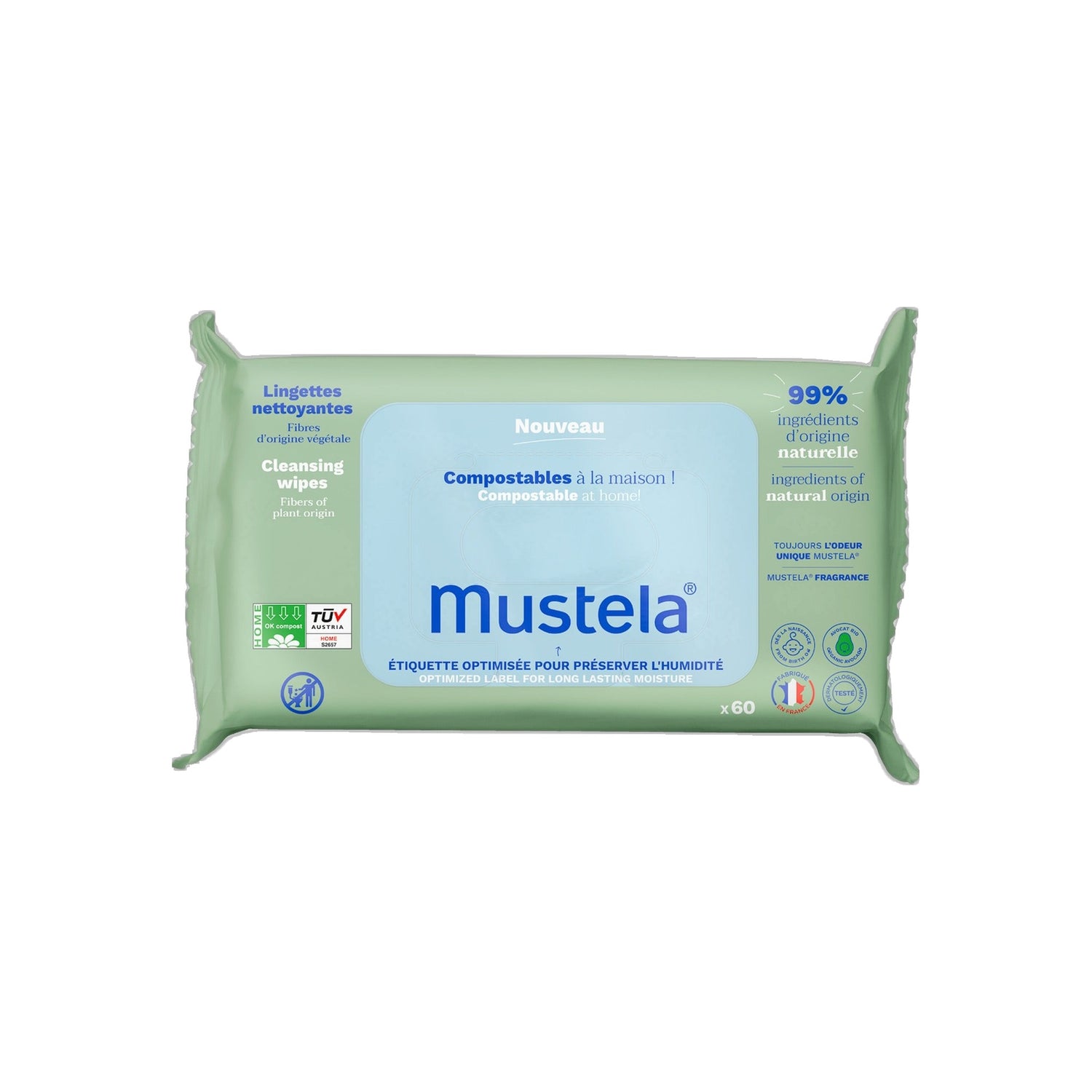 Mustela Toalhetes Limpeza Perfumados 60 Unidades