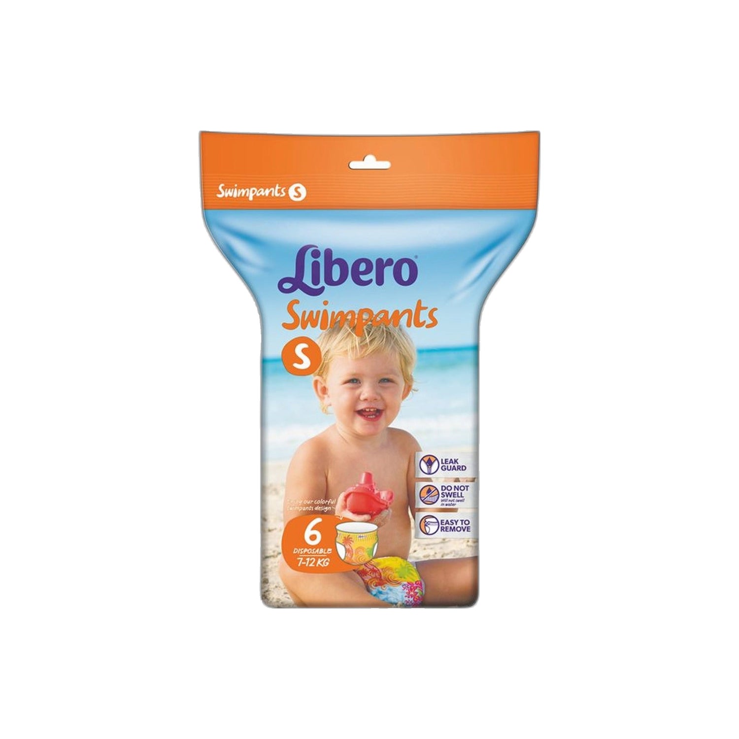 Libero Swimpants Fraldas 7/12 Kg S 6 Unidades
