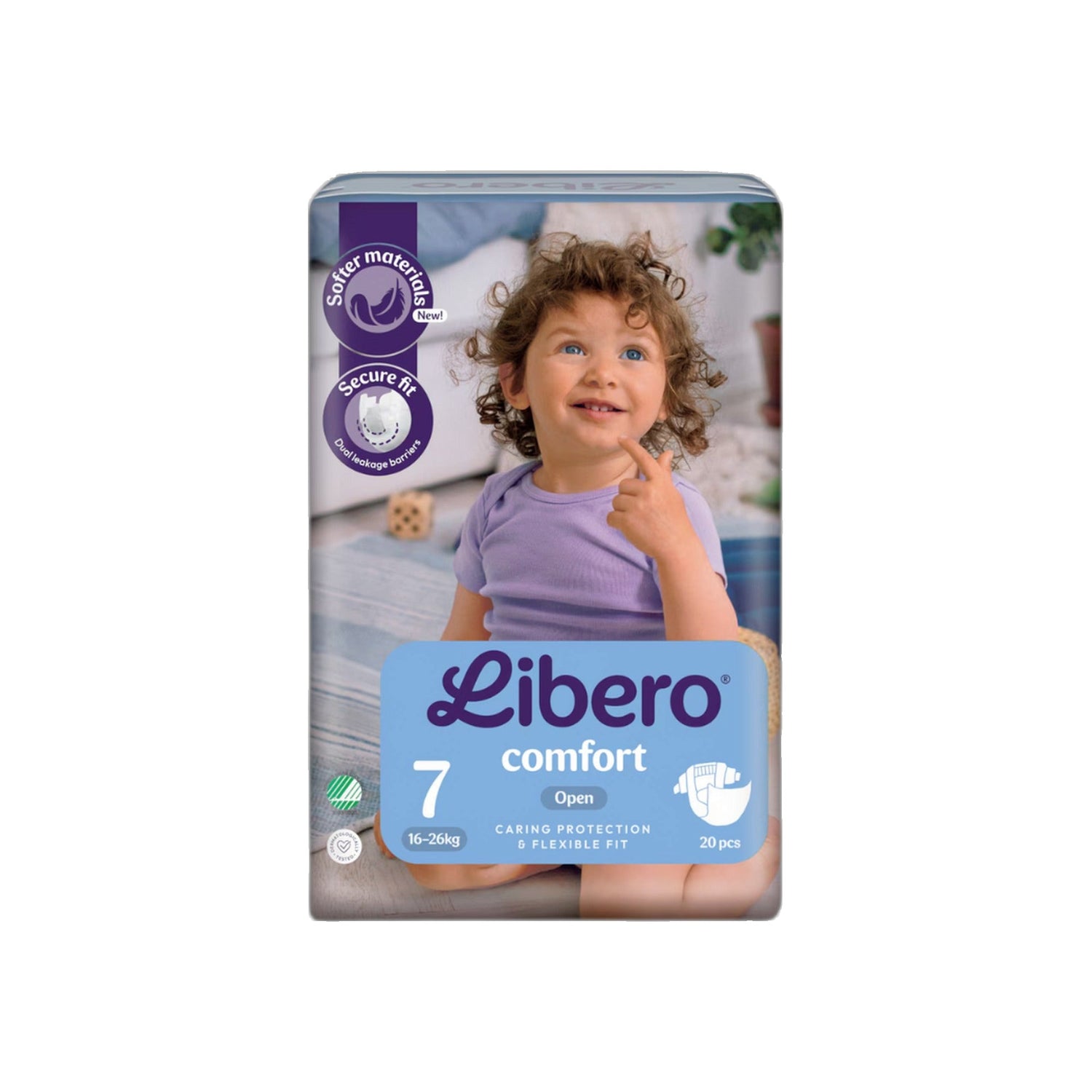 Libero Comfort 7 Fralda 16-26 kg 20 Unidades