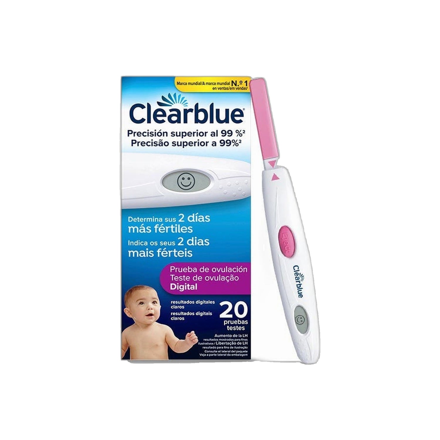 Clearblue Digital Teste de Ovulação 20 Unidades