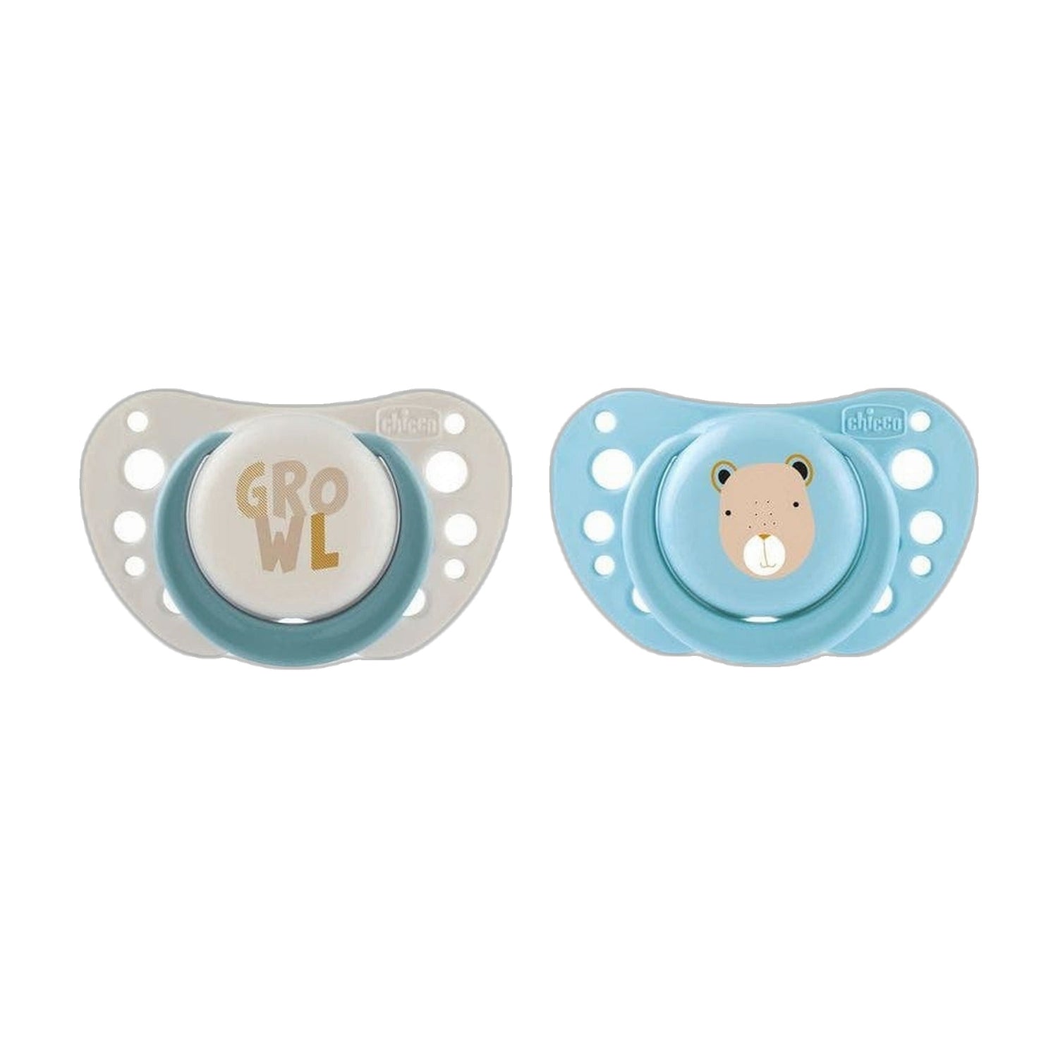 Chicco Chupeta Physi Air Azul 2-6 Meses x2
