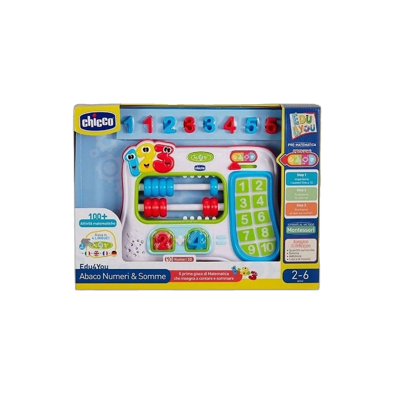 Chicco Brinquedo Educativo Ábaco Conta 2-6 Anos