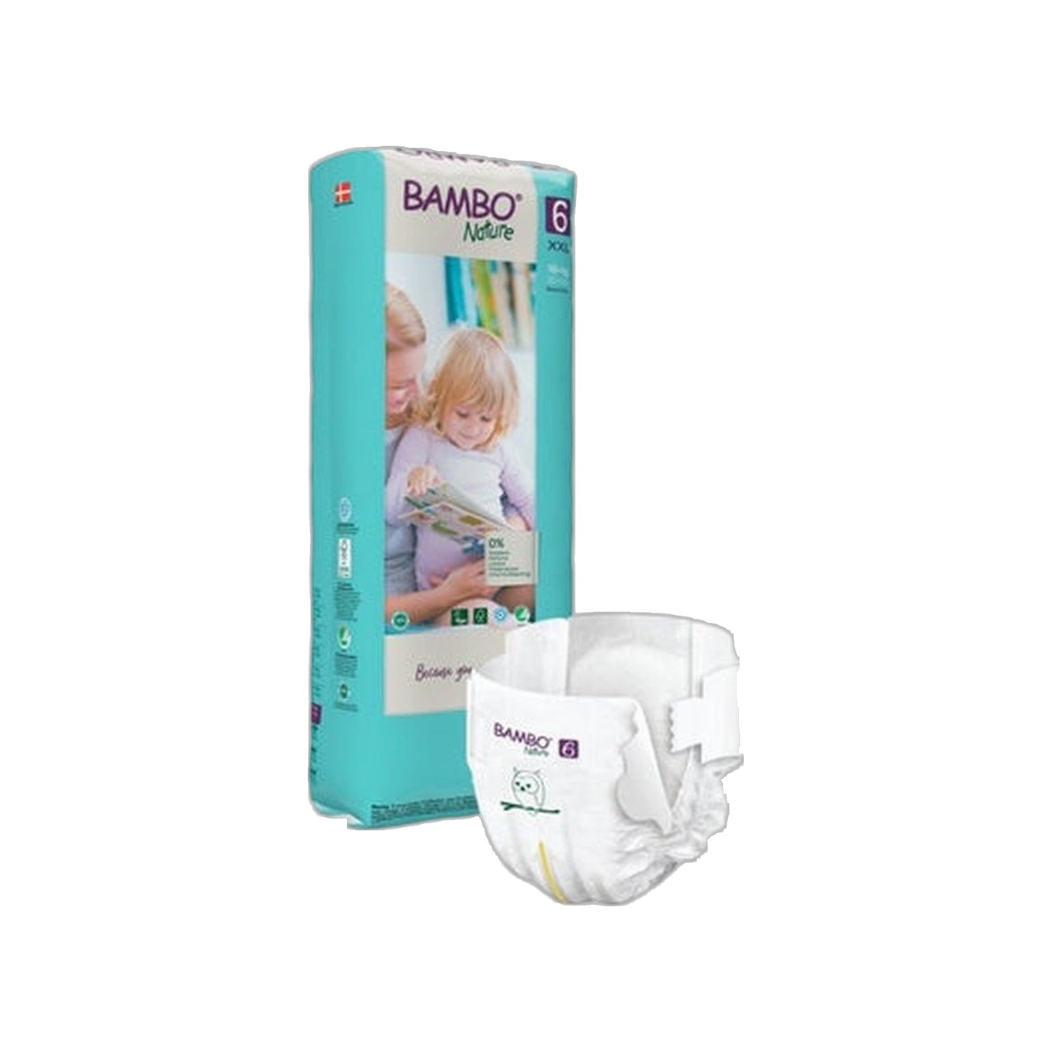 Bambo Nature Fraldas Tamanho 6-XXL 16Kg+ 40 Unidades