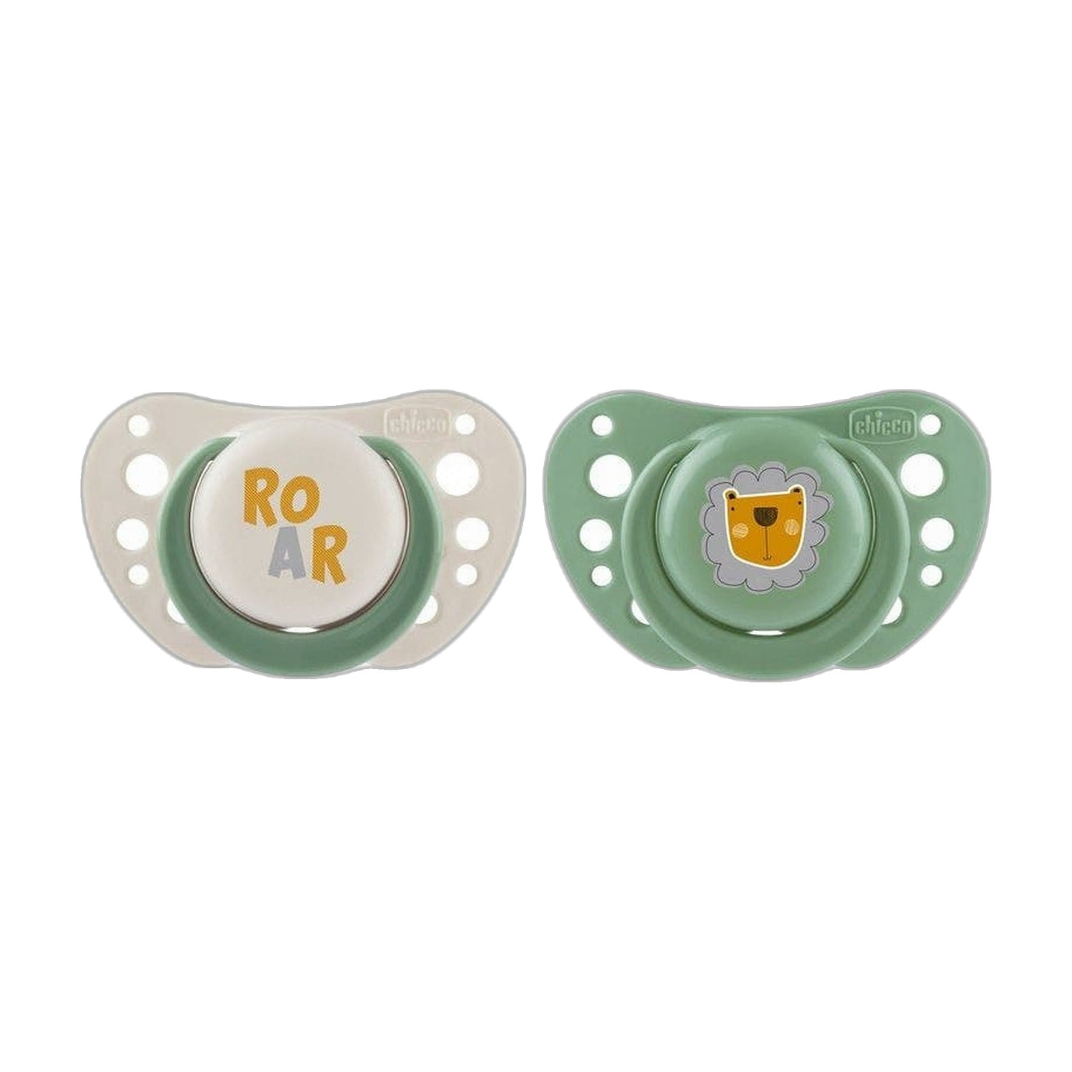 Chicco Chupeta Physi Air Verde 2-6 Meses x2