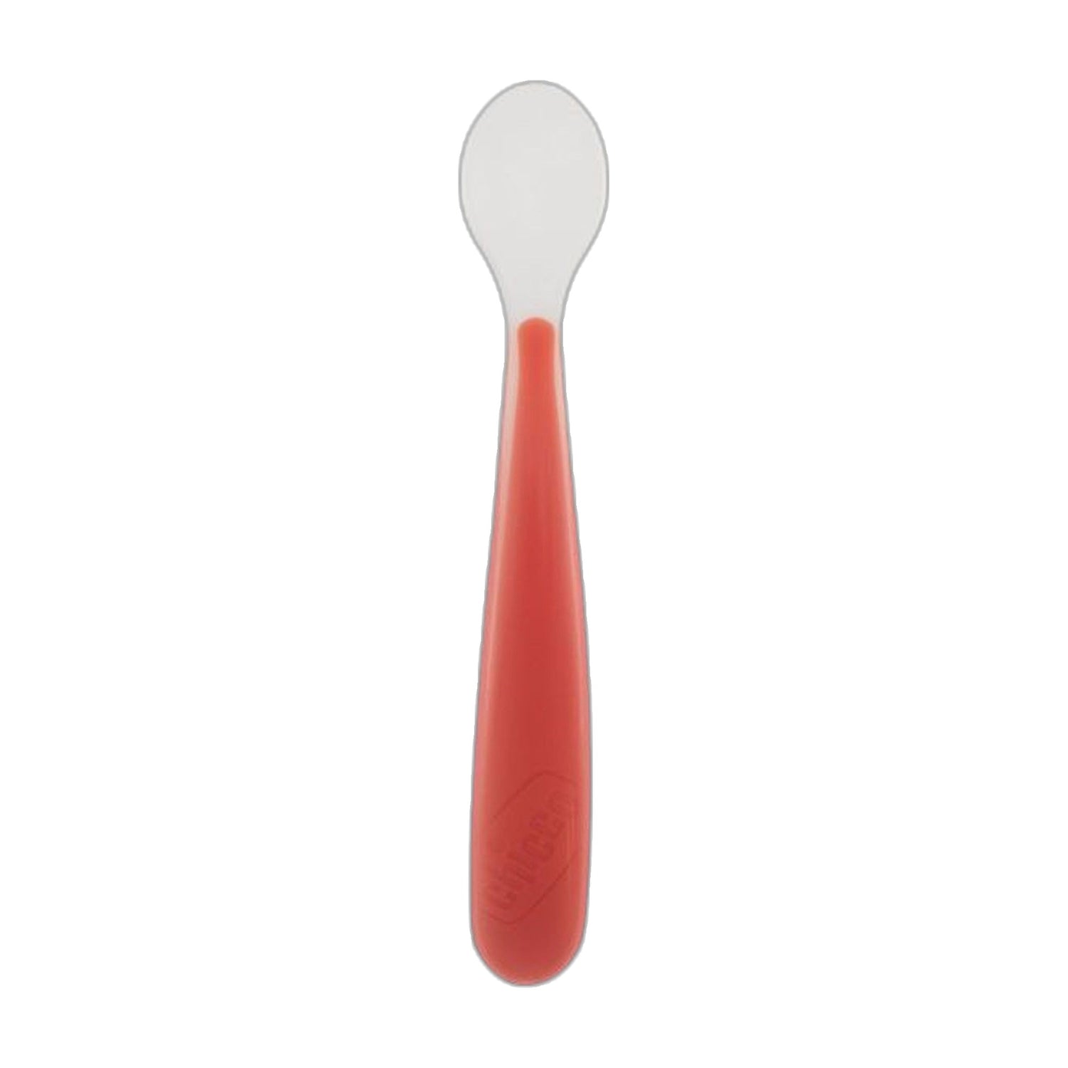 Chicco Colher Silicone +6 Meses Vermelha