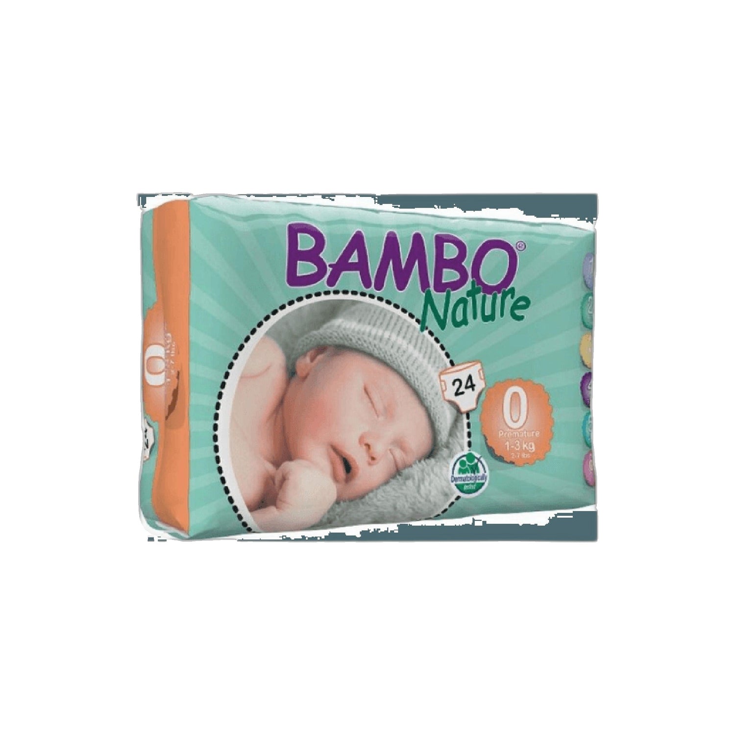 Bambo Nature Fraldas Prematuros 1-3 kg 24 Unidades