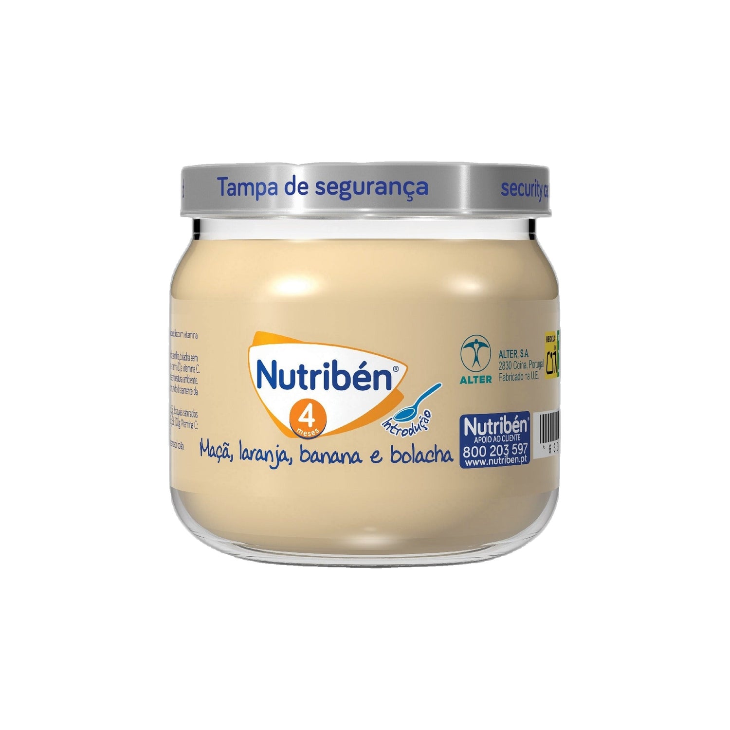 Nutribén Boião 4 Maçã Laranja Banana Bolacha 120 g