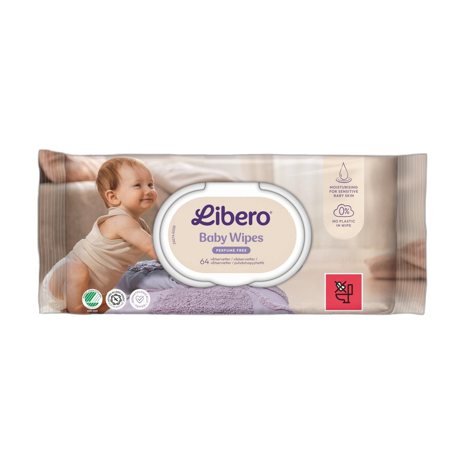 Libero Toalhetes Húmidos Bebé 64 x2