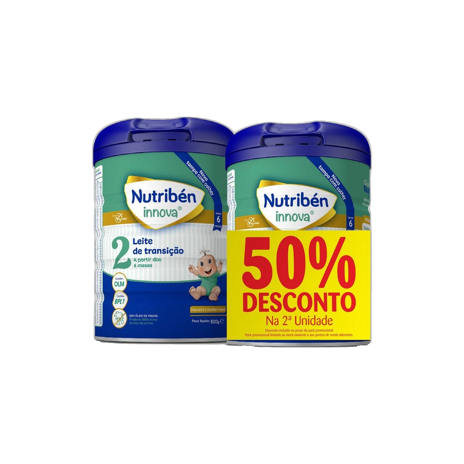 Nutribén Innova 2 Leite 800 g x 2 Unidades