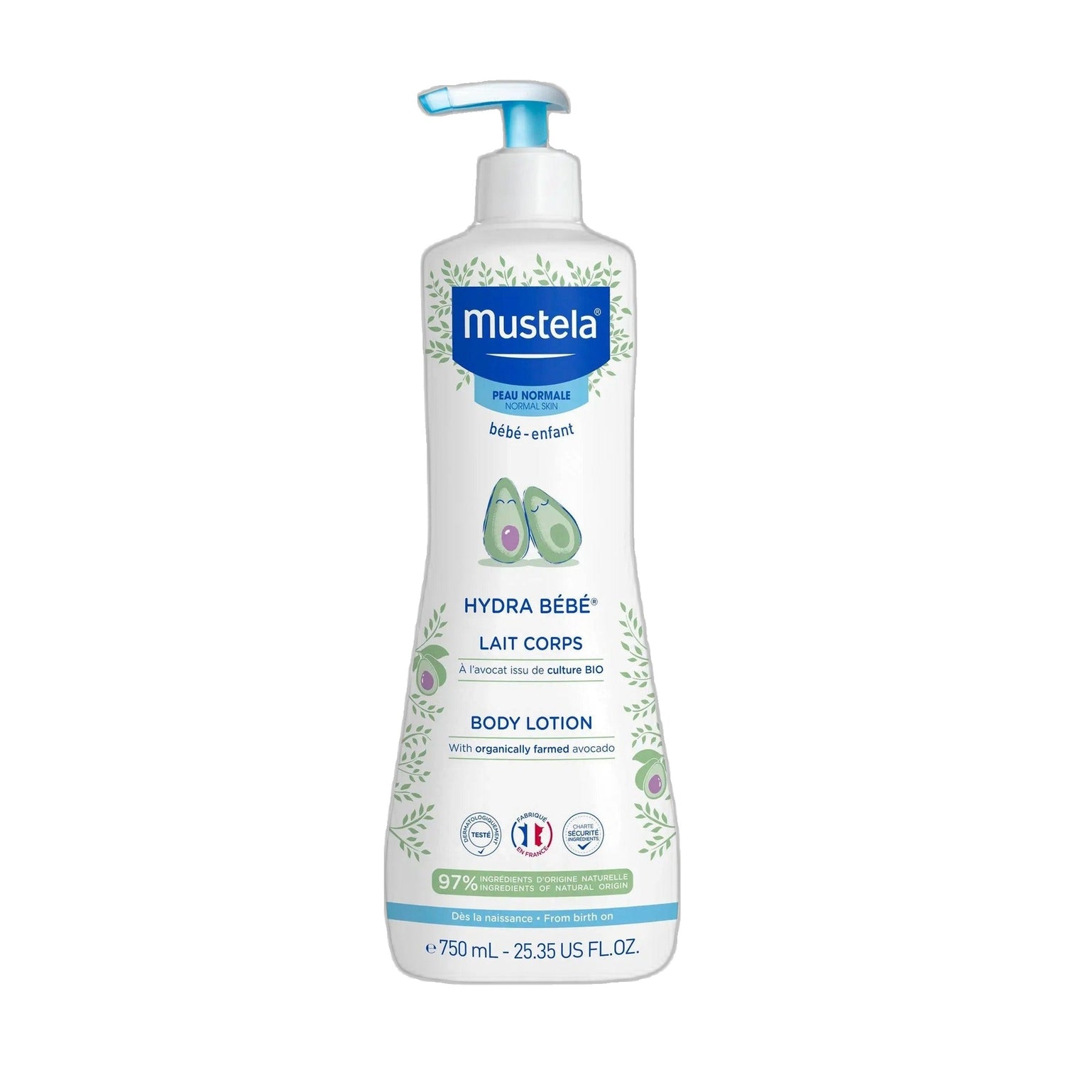 Mustela Hydra Bebé Leite Corporal 750 ml