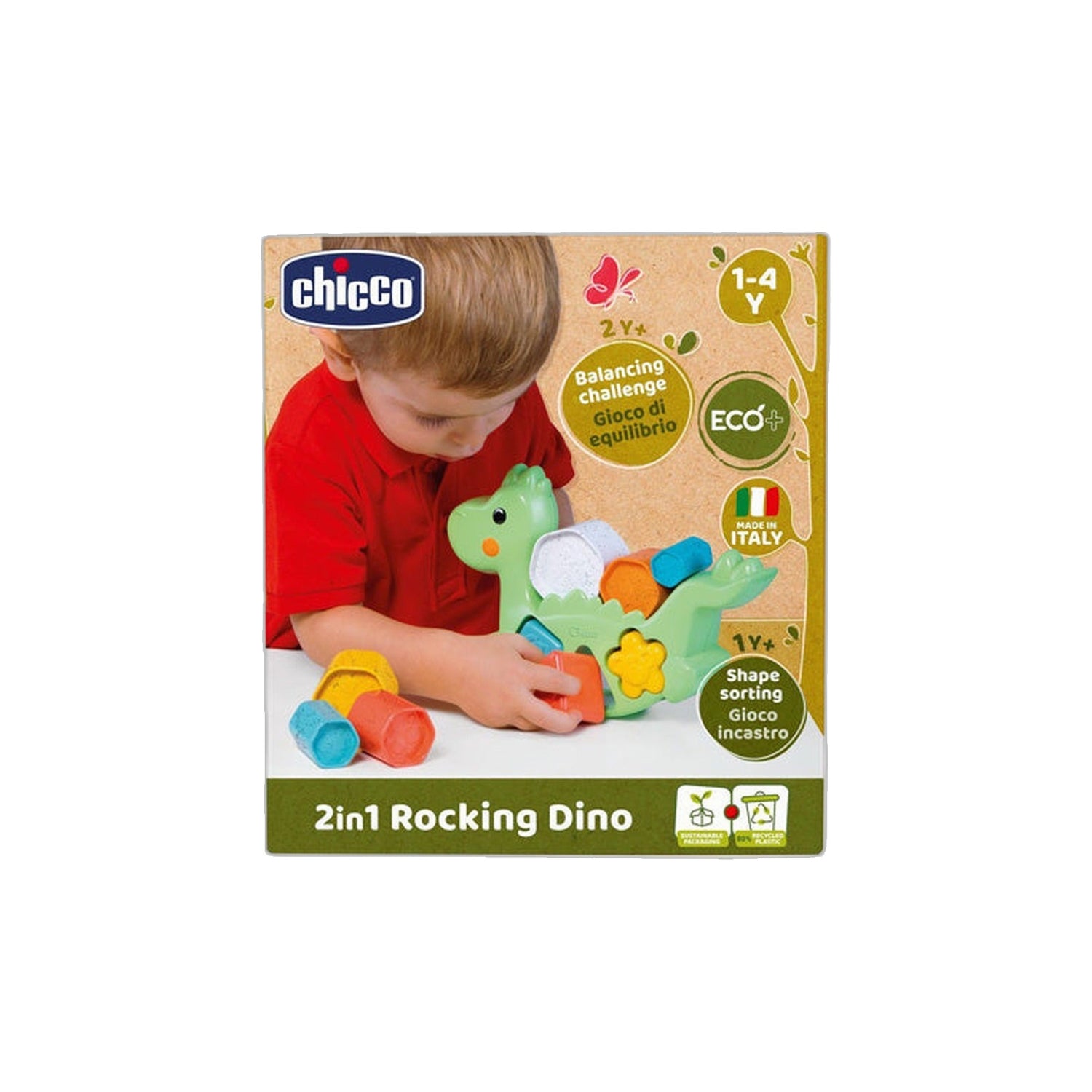 Chicco Brinquedo Eco Dino Equilibrist 2 em 1
